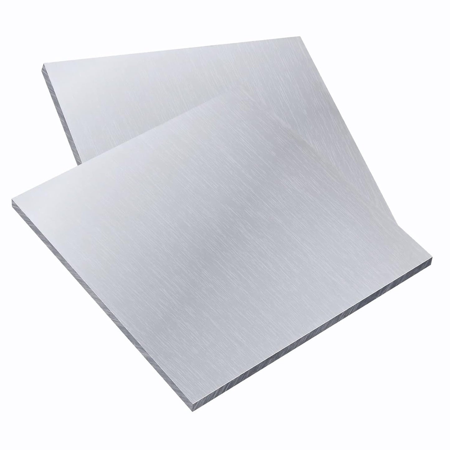 2 Pieces 6061 T651 Aluminum Sheet Metal 6 x 6 x 0.04(18Gauge) Inch Thickness Rectangle Metal Plate, 1mm Aluminum Sheet, Plate for Crafting, Industry