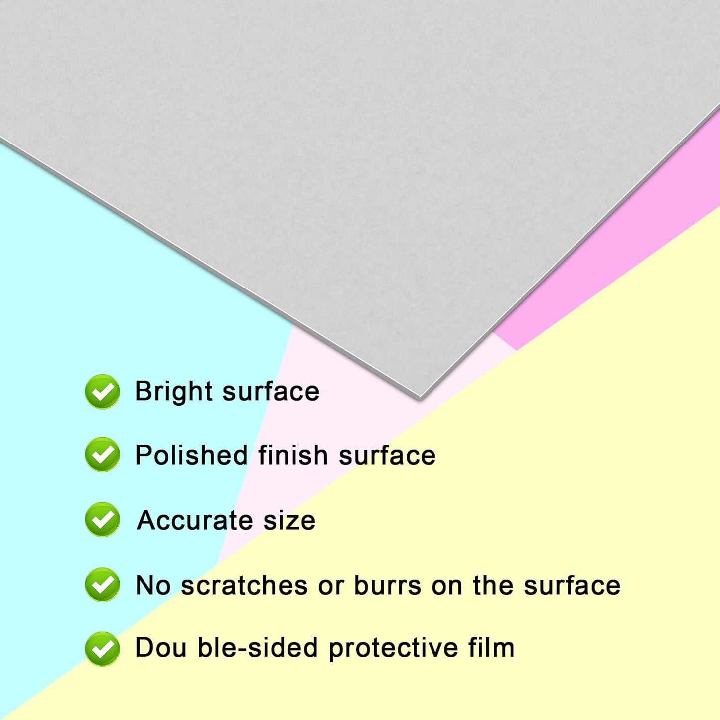 Galvanized Metal Sheet 12" x 12" x 1/32" Inch Galvanized Steel Sheet Plates for Magnetic Mount Board Wall 20GA(0.80MM) Galvanized Steel Plate Panels Stock for Roof Flashing Fixing Repair, Crafts, DIY