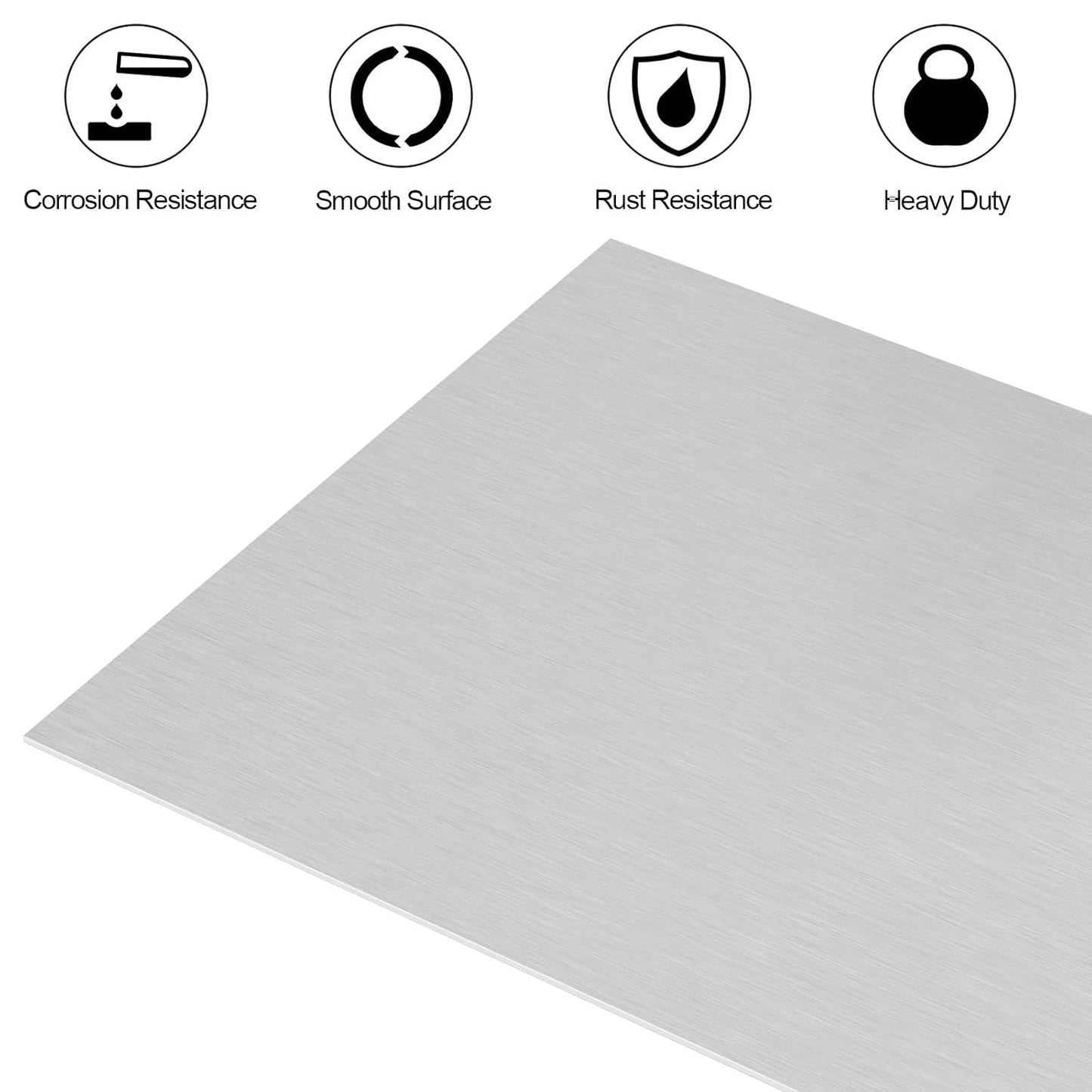 6061 T651 Aluminum Sheet Metal 12 x 16 x 1/8 (0.125”) Inch Flat Plain Aluminum Plate Covered with Protective Film, Heat Treatable Rectangle 3MM Aluminum Metal Plate for Industrial, Crafting