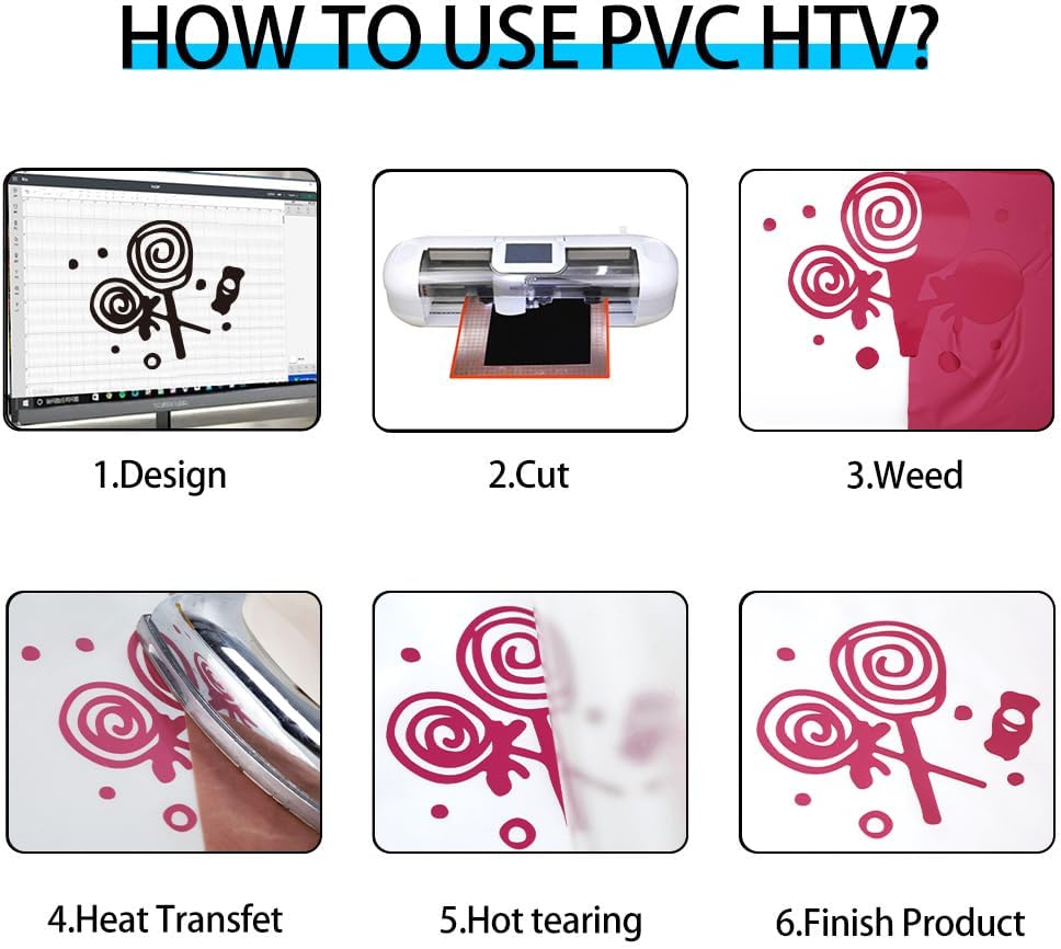 guangyintong Rose Red Heat Transfer Vinyl HTV Rolls, 12" x 8ft Rose Red Iron on Vinyl for T-Shirts Glossy Surface Rose Red HTV Vinyl for All Cutter Machines Easy to Cut & Weed for Heat Vinyl Design