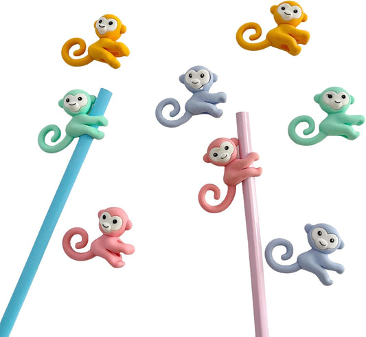 50PCS Cute Fun Monkey Top Erasers for Kids Bulk,Pencil Topper Back to School Party Gifts (Monkey Top Erasers, Big)
