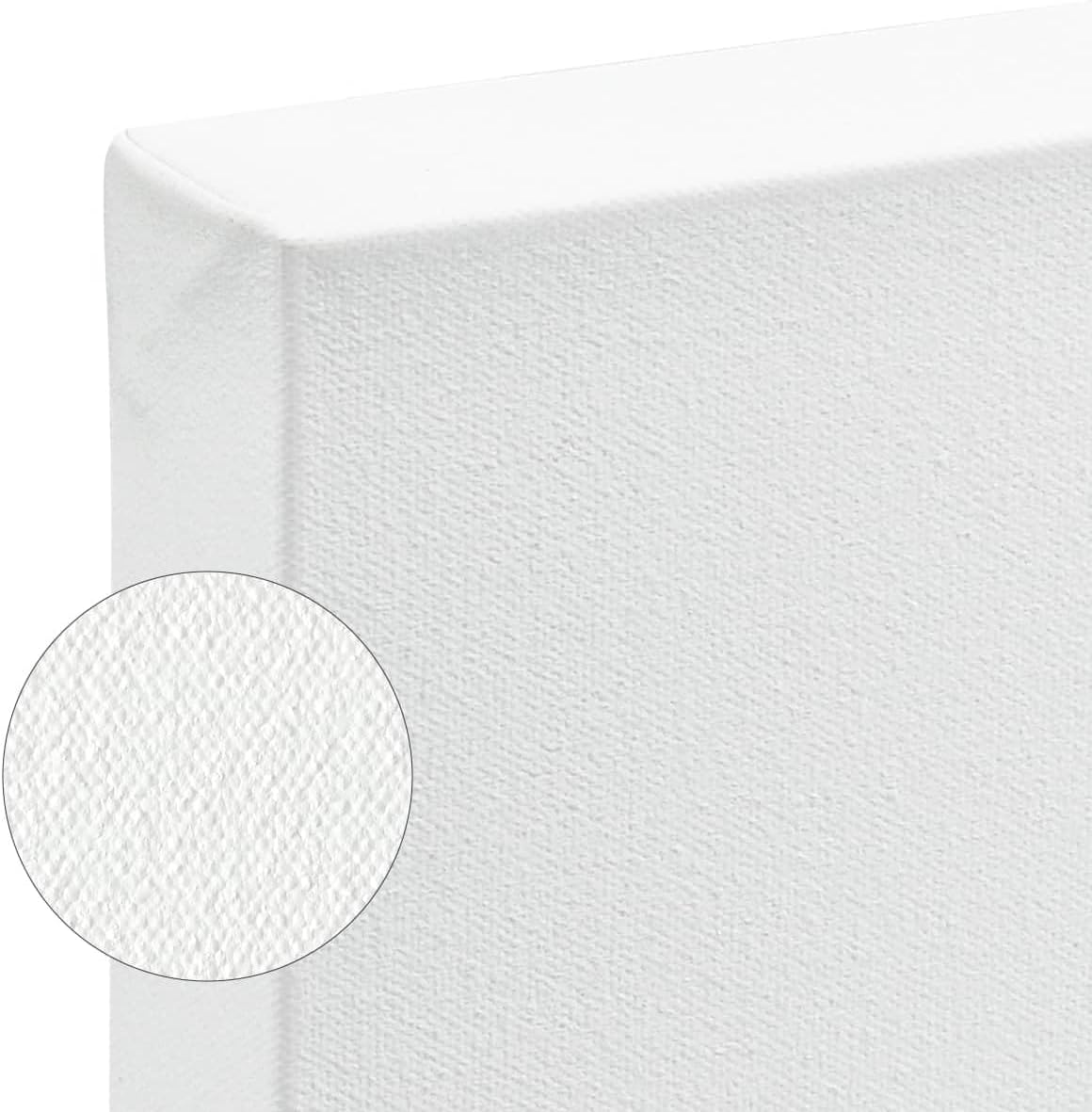SoHo Urban Artist, 6x12 Heavyweight Stretched Cotton Canvas for Painting - 1.5" Deep- 3 Pack, Triple Primed, 100% Cotton Canvas, Archival, Universal Primed for Oil, Acrylic, Alkyd, Mixed Media