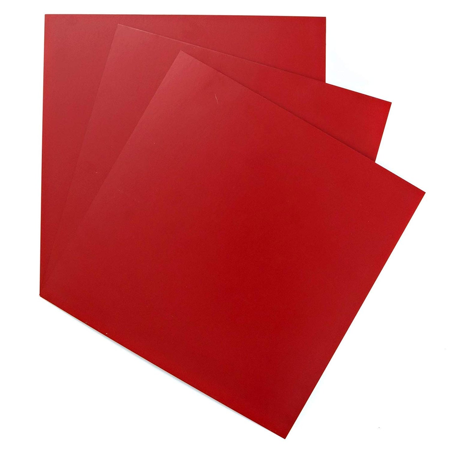 EAGLE 1: 12" x 12" 26 Gauge Sheet Metal Squares (3 Pack Per Order, Multiple Colors) Great for Arts, Crafts, DIY Home or Work Projects (6" X 6", Bright Red)