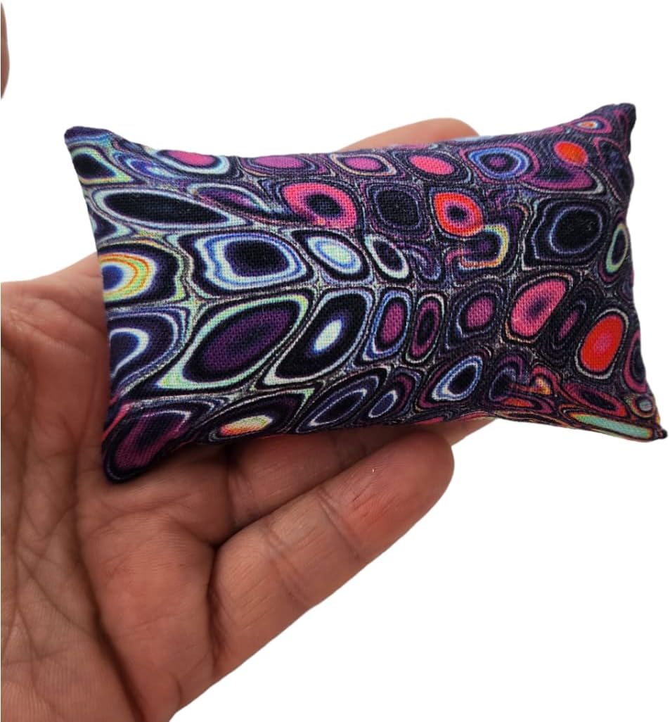 Emery Pincushion for Sewing - Filled with Abrasive Emery Sand - Handmade in USA (2"x3", Reflection)