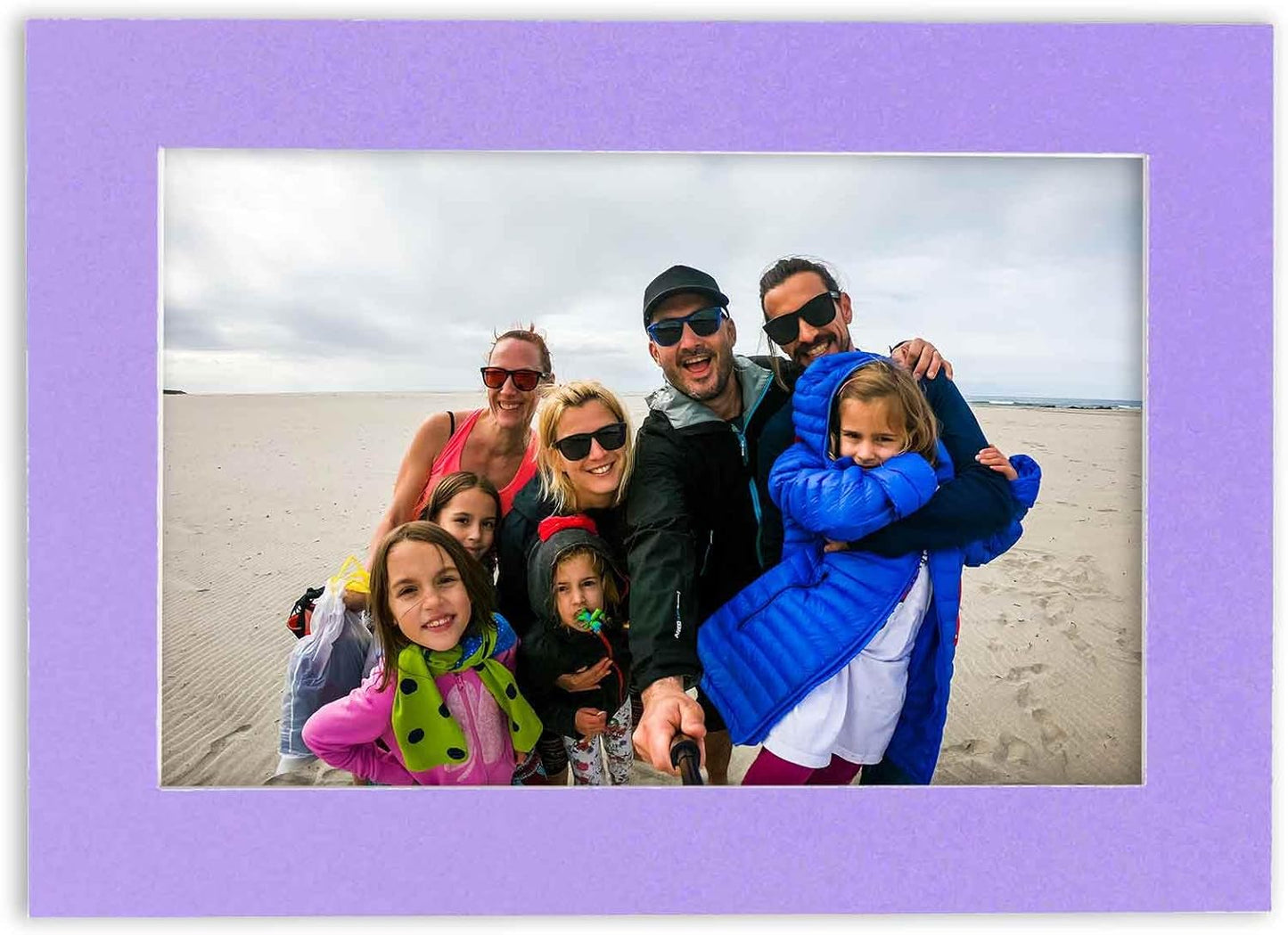 5.5x8.5 Mat for 8.5x11 Frame - Precut Mat Board Acid-Free Light Purple 5.5x8.5 Photo Matte for a 8.5x11 Picture Frame, Matboard for Family Photos, Show Kits, Art, Picture Framing, Pack of 25 Mats