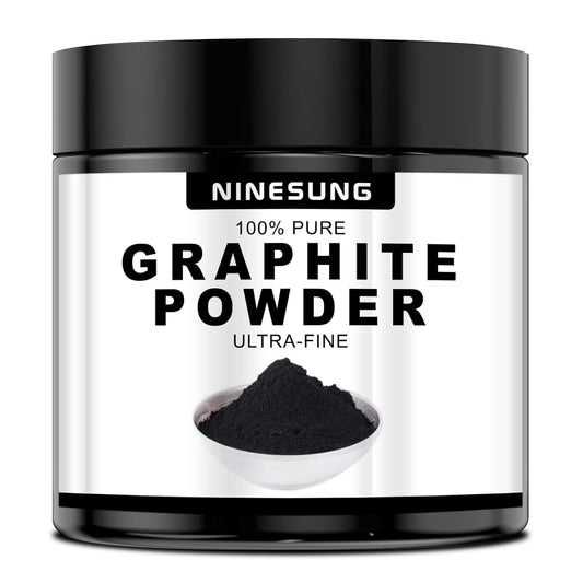Ninesung Pure Graphite Powder, 1 LB - 44-Micron Ultra-Fine, Excellent Dry Powdered Graphite Lubricant, Amazing Artistic Powdered Graphite for Sketching, Drawing, Pencils, Locks