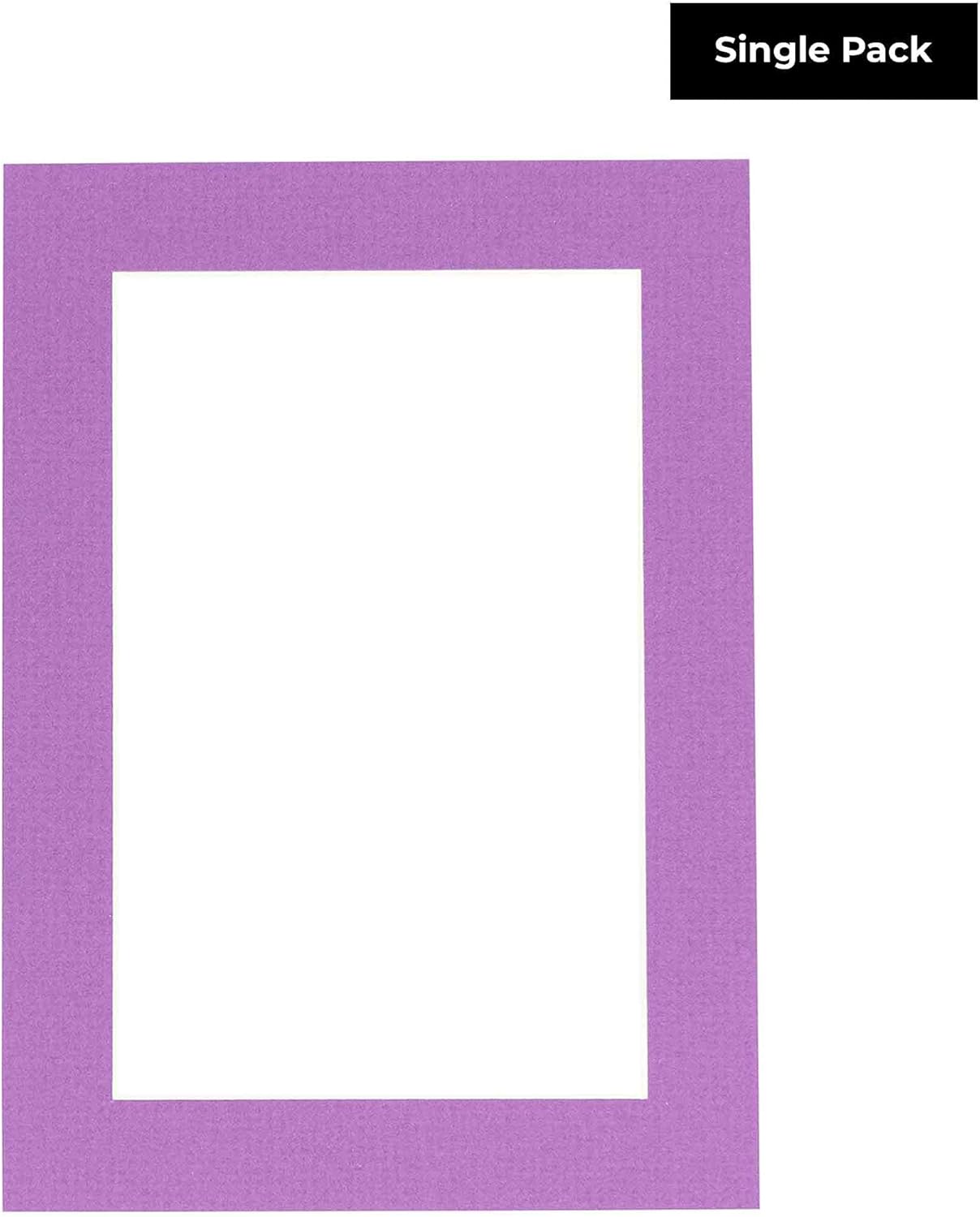 5x7 Mat for 8.5x11 Frame - Precut Mat Board Acid-Free Show Kit with Backing Board, and Clear Bags Dark Purple 5x7 Photo Matte Made to Fit a 8.5x11 Picture Frame Matboard for Framing, Pack of 1 Mat