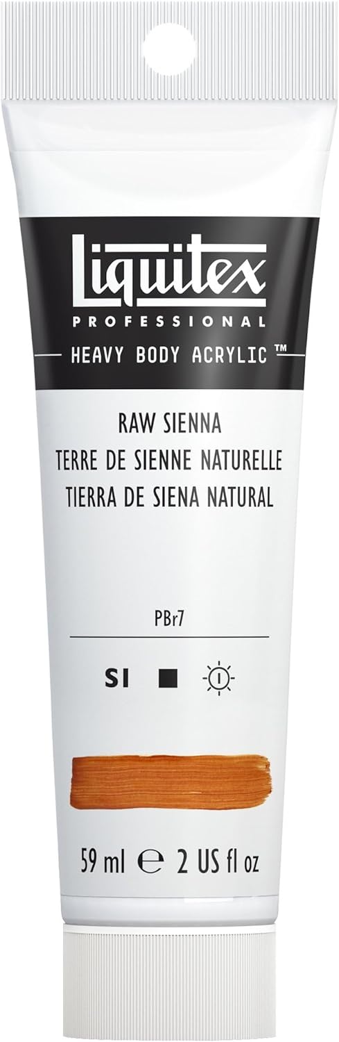 Liquitex Professional Heavy Body Acrylic Paint, 2-oz (59ml) Tube, Raw Sienna