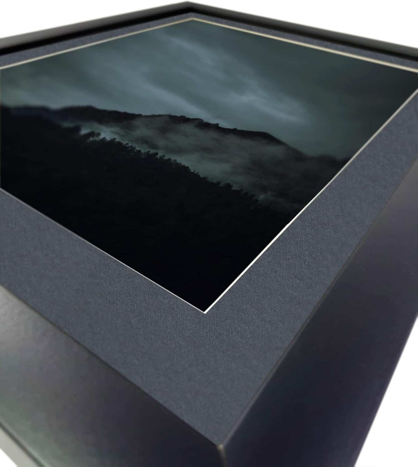 Craig Frames B573 Pre-cut Mat Board for 11x14 Print, 14x18, Graphite Black