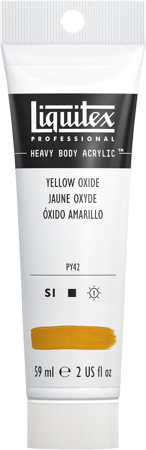 Liquitex Professional Heavy Body Acrylic Paint, 2-oz (59ml) Tube, Yellow Oxide