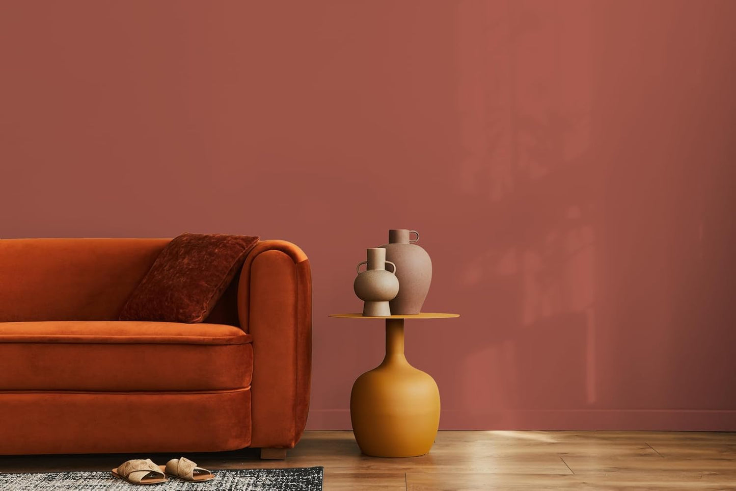 EVOLVE Paint & Primer: Environment-friendly, Eggshell with One-coat Coverage for Interior & Exterior surfaces (Red Clay, 1-Gallon)