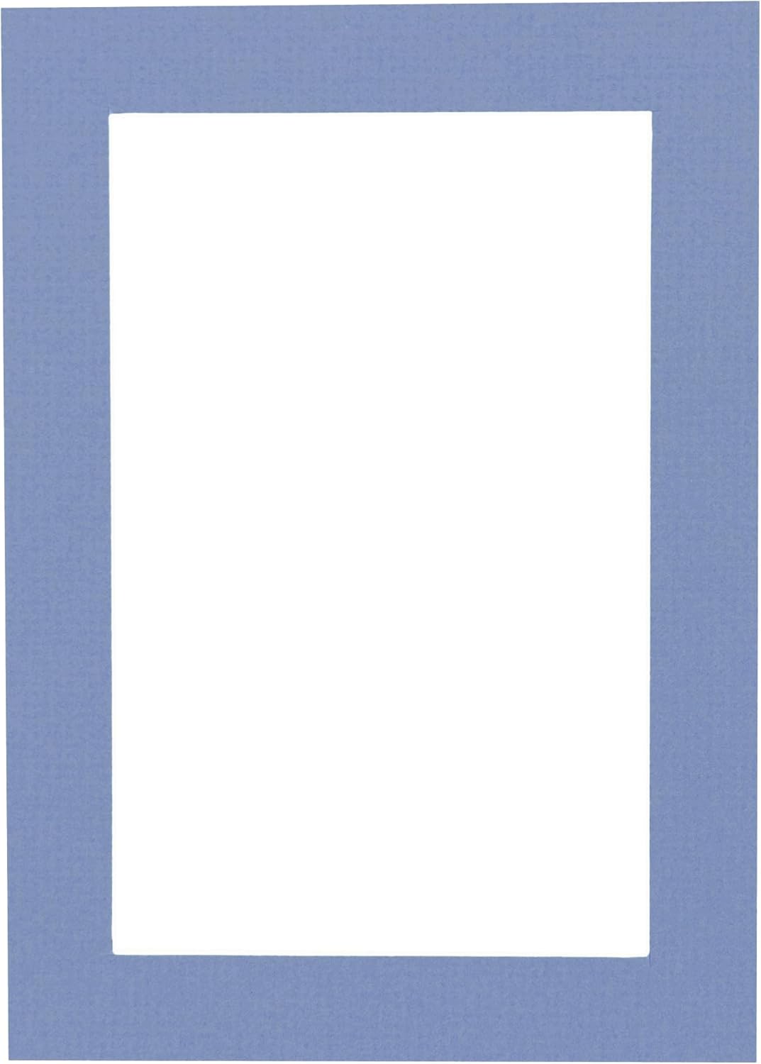 Pack of Ten 8.5x11 Mats Bevel Cut for 7x9 Photos - Acid Free Brittany Blue Precut Matboards for Pictures, Photos, Framing - 4-ply Thickness