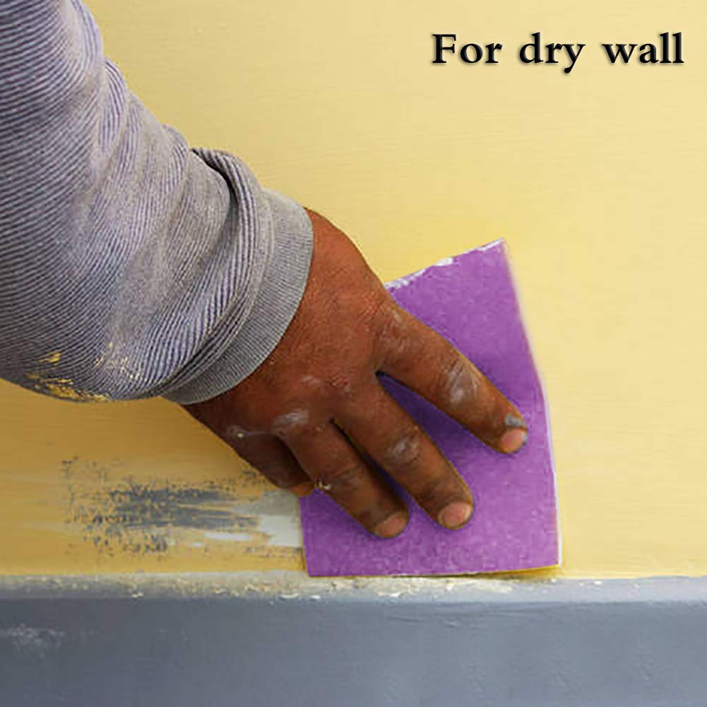 Sandpaper 60 Grit,Wet Dry Sanding Sheets,High Performance White Fused Alumina Abrasive Sand Paper for Wood Furniture Finishing,Metal Grinding,Automotive Polishing,9 x 11 Inch,10-Pack