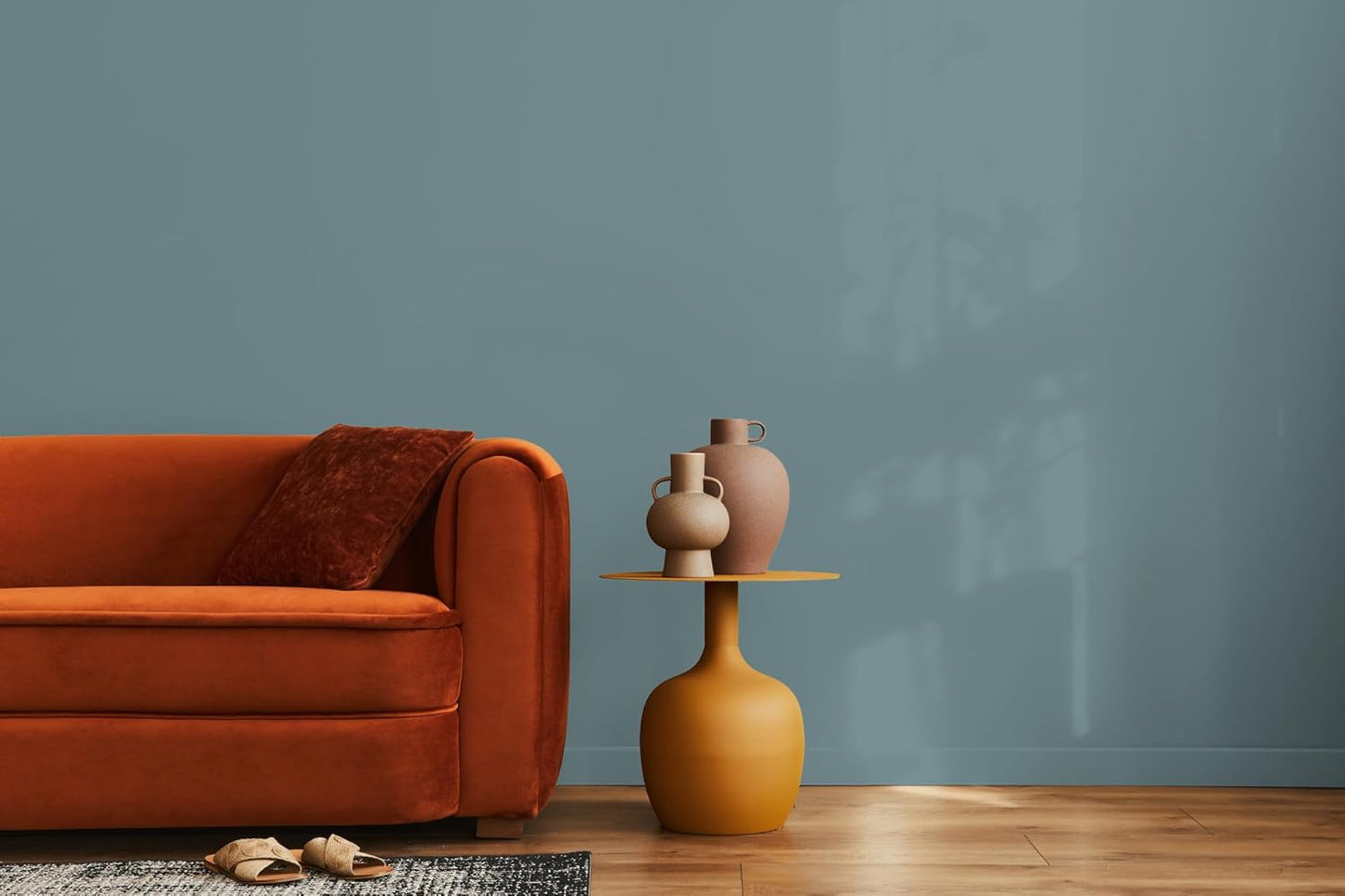 EVOLVE Paint & Primer: Environment-friendly, Eggshell with One-coat Coverage for Interior & Exterior surfaces (River Blue, 5-Gallon)