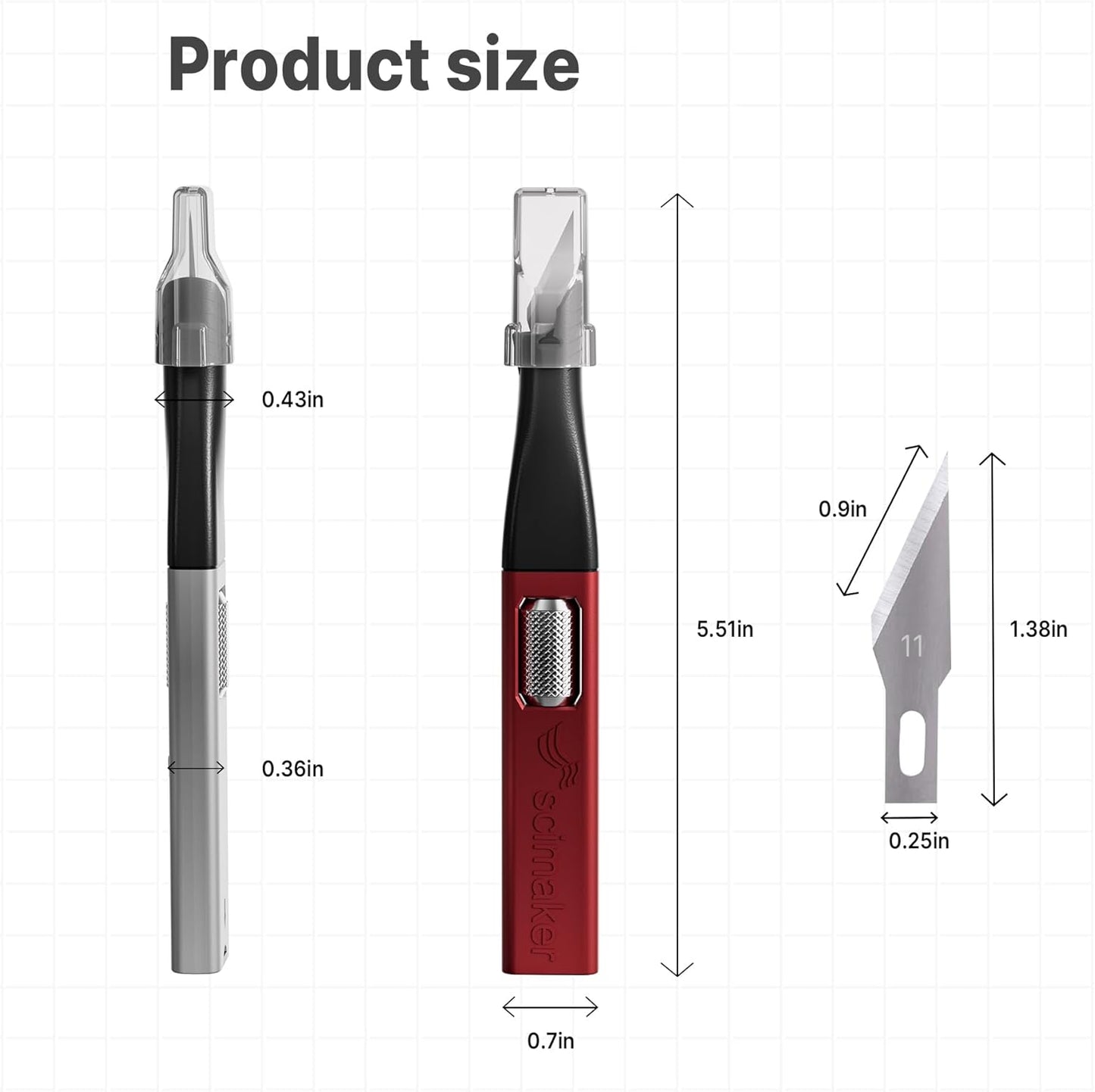5 PCS Exacto Knife,Hidden Blade Design at The End,Comes with 5 Spare High Qualiry Carbon Steel Exacto Knife Blades. Craft Knife for Crafting, Arts,Modeling,Scrapbooking,Stencil,DIY Projects.5 Color
