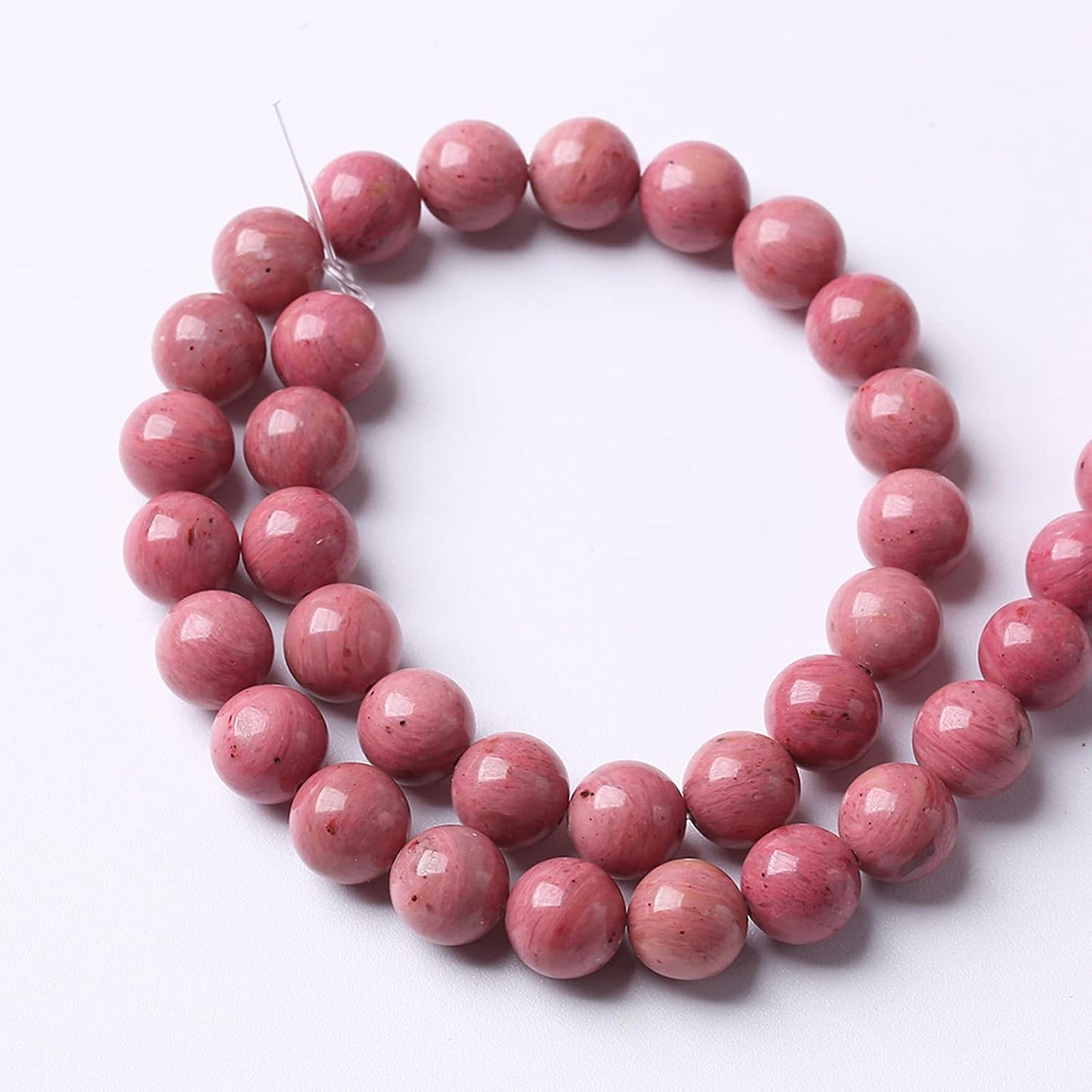 6mm 63pcs 7A Premium Gemstone Rhodochrosite Beads Natural Stone Round Loose Energy Healing Beads for Jewelry Making DIY Bracelet