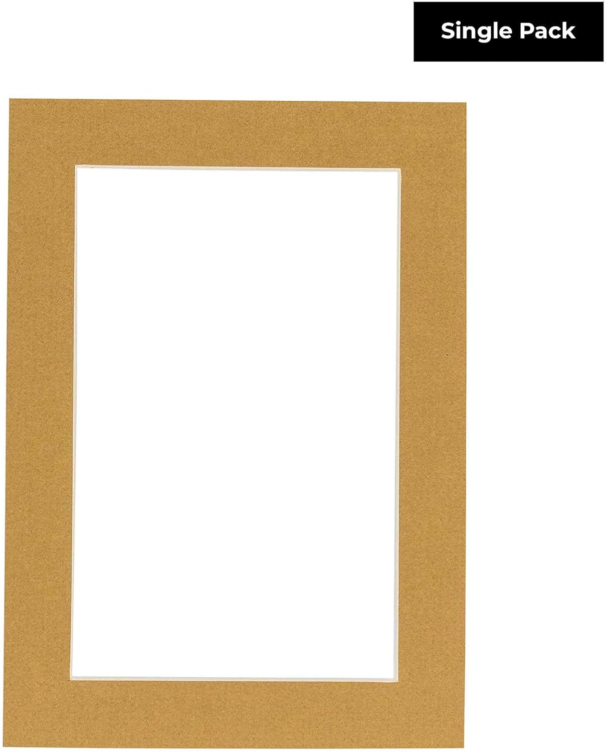 8x10 Mat Bevel Cut for 5.5x8.5 Photos - Acid Free Rattan Beige Precut Matboard - For Pictures, Photos, Framing - 4-ply Thickness
