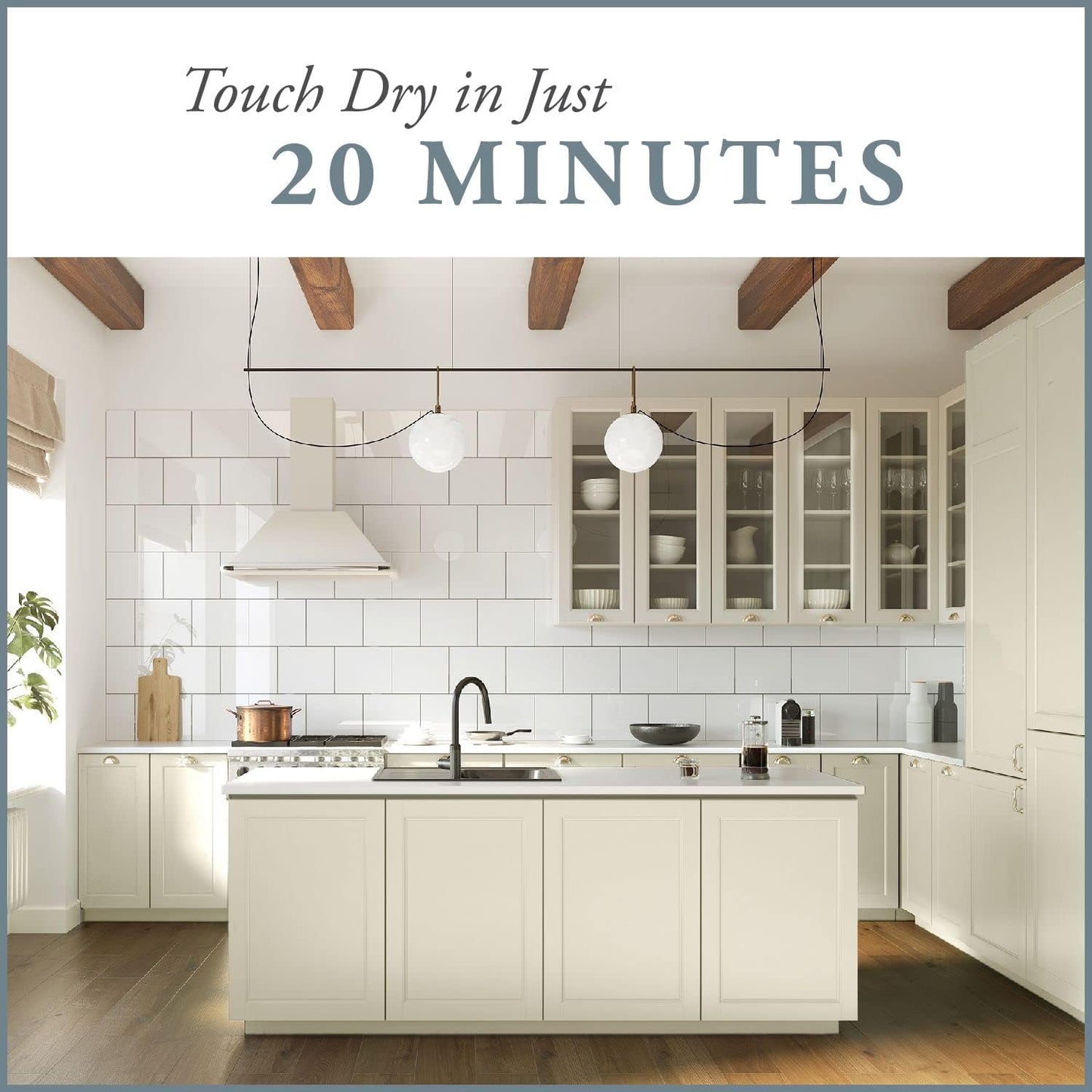 AMY HOWARD AT HOME Chalk-Based One Step Paint for Furniture, Cabinetry, Decor, Finish, and More | No Stripping, Sanding, or Priming | Ultra-Light Base | 16 Ounce | Almond Daze