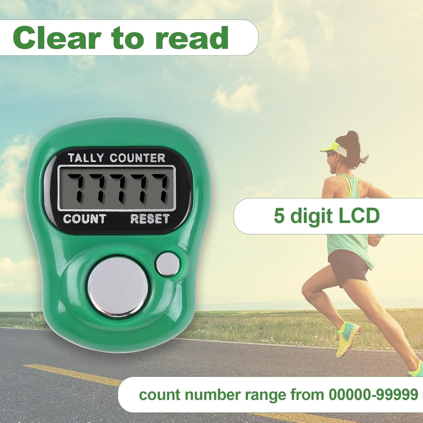 Tally Counter 10pc Electronic Finger Counter Digtal Clicker Counter 5 Digit LCD Counting for Knitting/Golf/Coaching/Goods Counting/Lap Etc