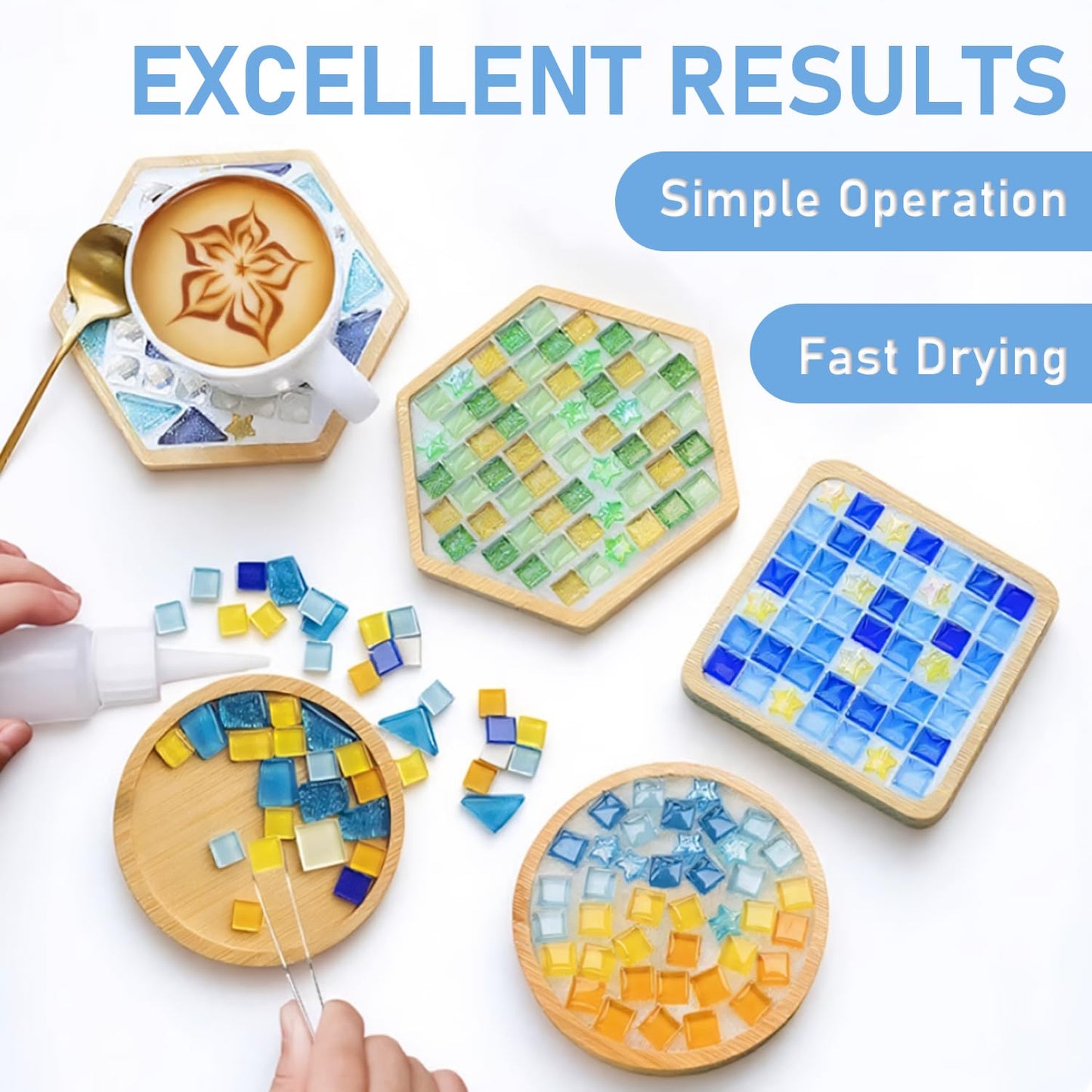 Mosaic Crystal Grout – Ultimate Grouting Solution & DIY Craft Essential for Mosaic Tile Projects, Handmade Art, & Home Decor (4.5oz)