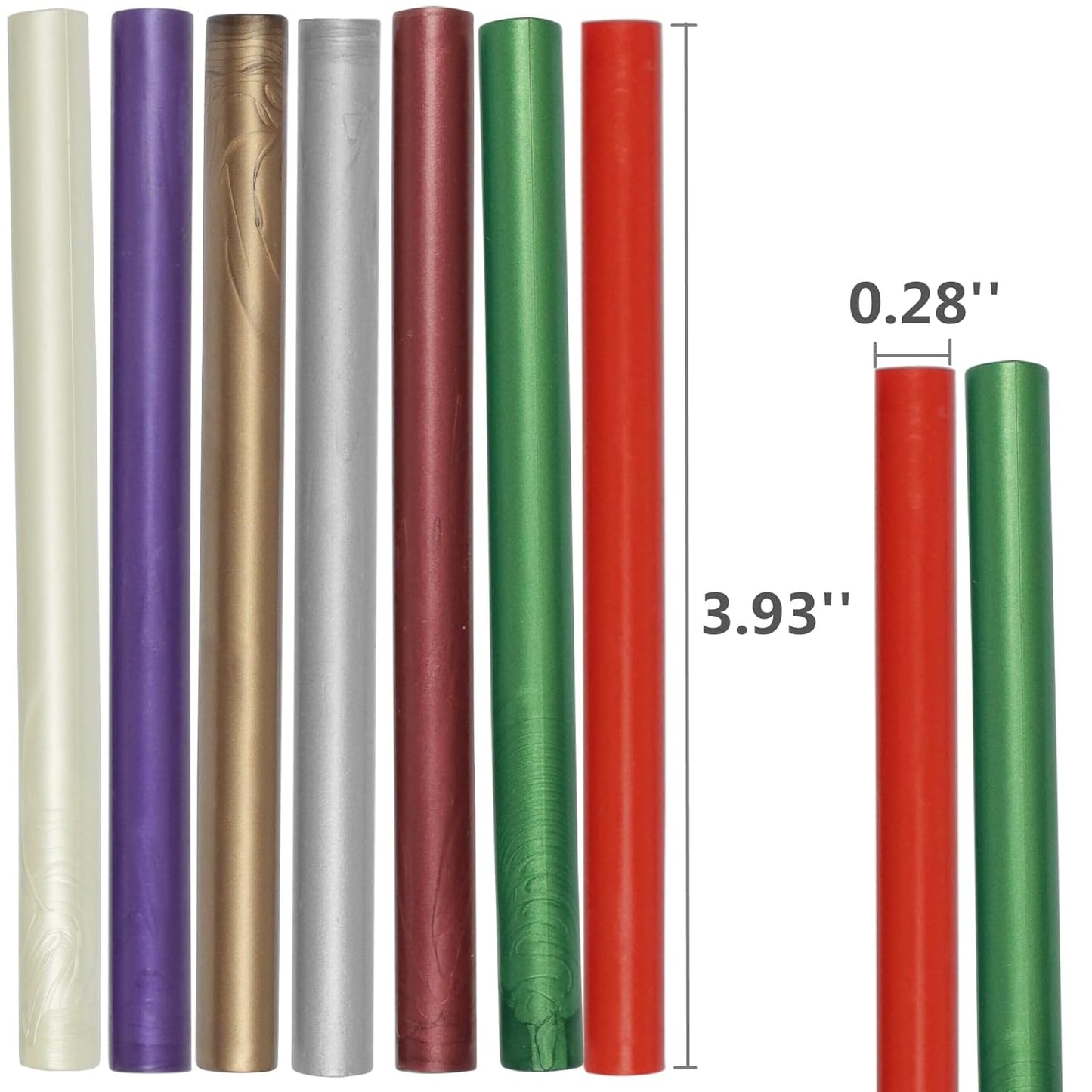 Crimson Wax Seal Sticks, ONWINPOR 20pcs Glue Gun Wax Sealing Sticks for Wax Seal Stamp, Dark Red Mini Sealing Wax Sticks Suit for 0.28''Glue Gun (Crimson Red)