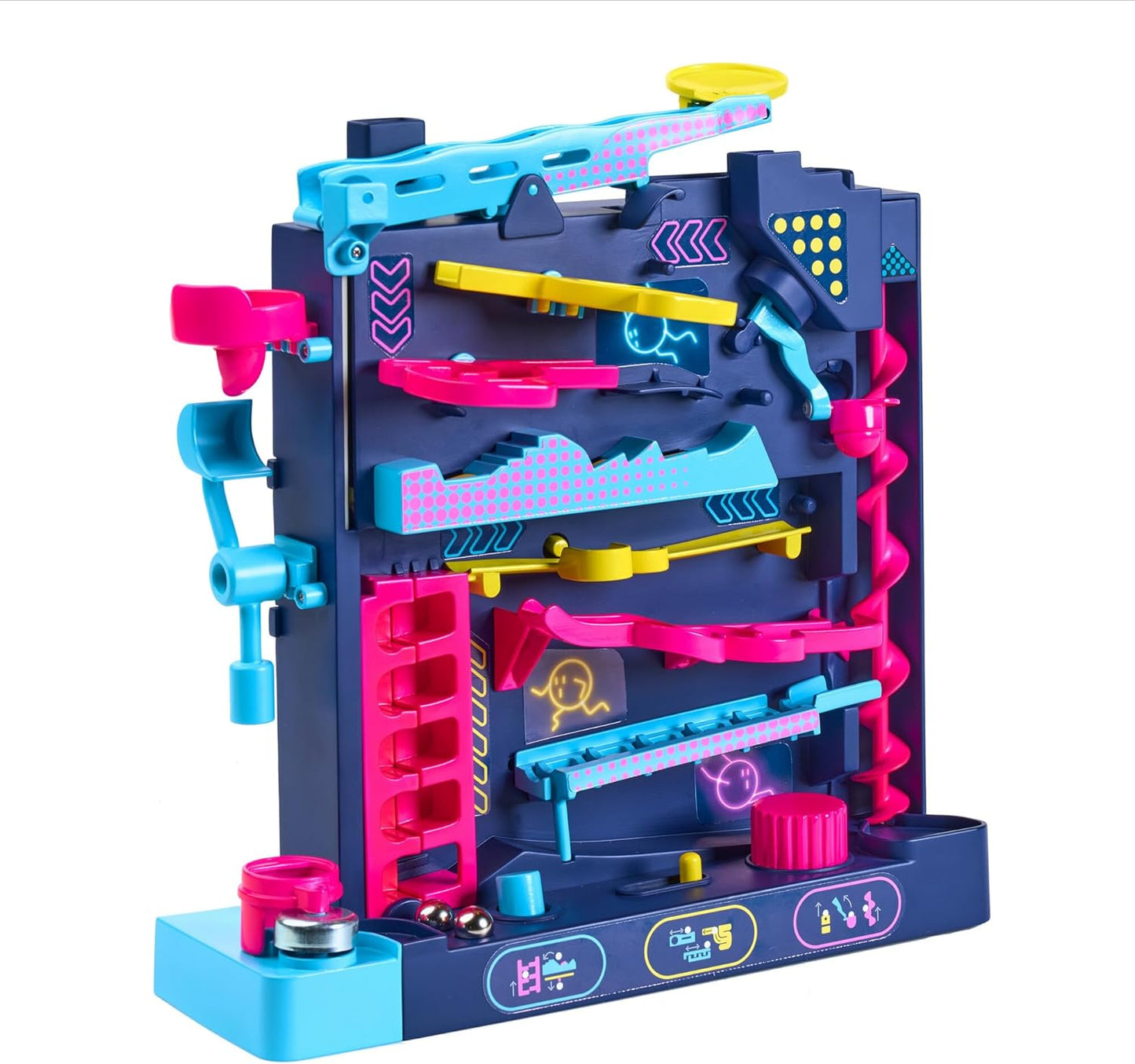 Screwball Scramble Level Up Kids Board Game- Timed Marble Run Obstacle Course Kids Games - Holiday Toys and Christmas Games - Toddler Ages 5 Years and Up