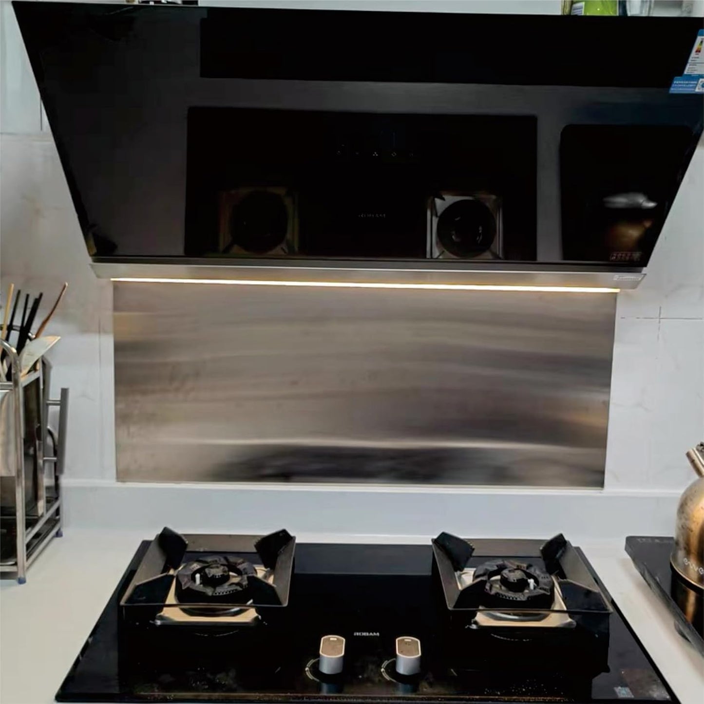 4PCS 6"x12"x1/32 Stainless Steel Metal Plates for Magnetic Mount Board Wall,Tickness 0.8mm 430 Stainless Steel Shim Stock Plates for Crafting, Kitchen, Office