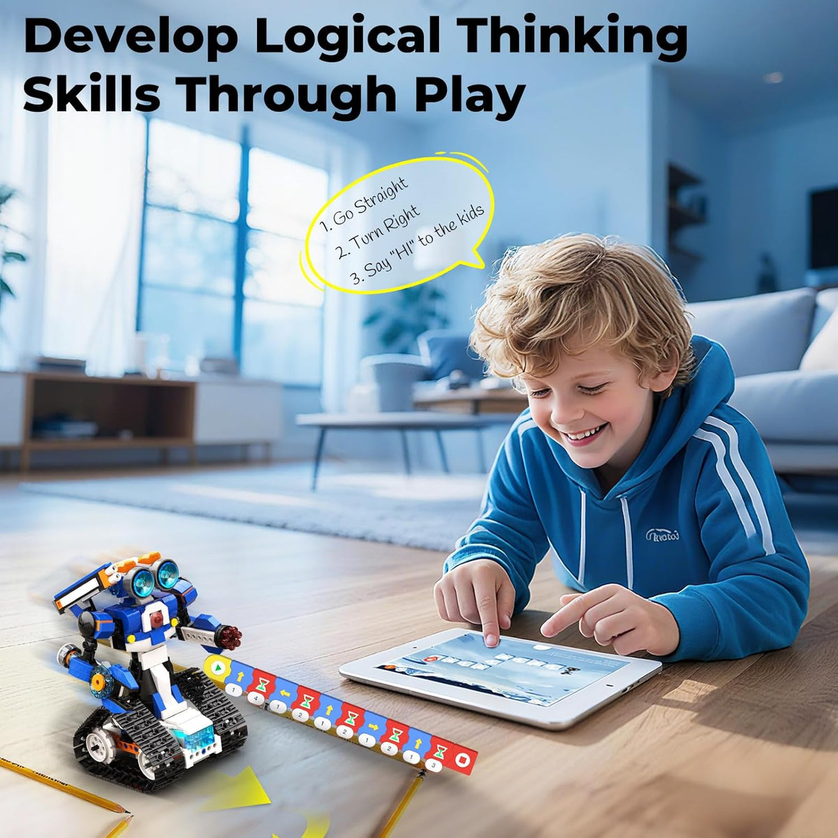STEM Robot Toy 6-in-1 Robot Building Kit for Boys Age 8-12, APP Remote Control STEM Coding Toys, Educational Robotics Gifts for Boys Girls Kids Ages 7 8 9 10 11 12 (480 Pieces)