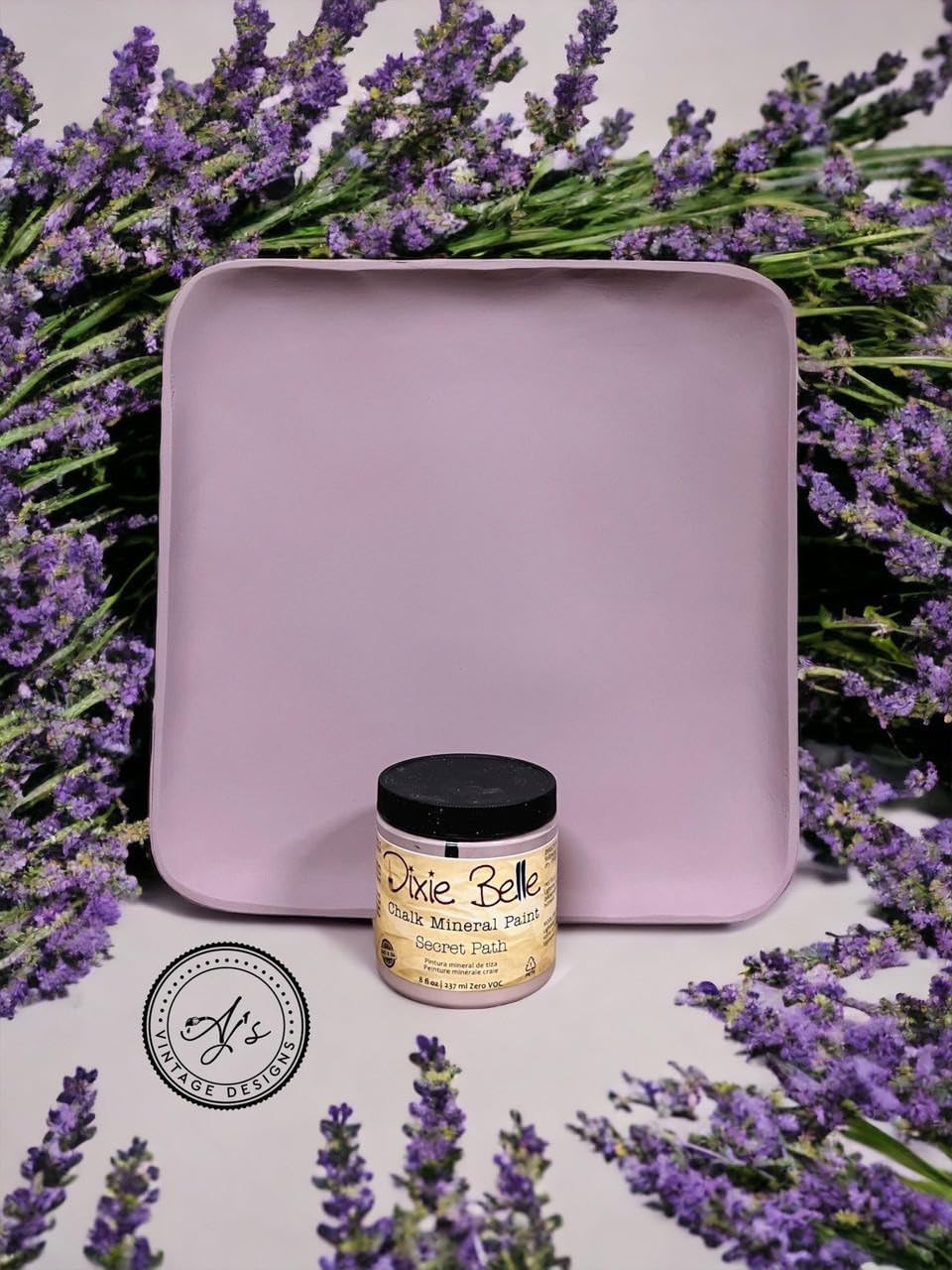Dixie Belle Paint Company Chalk Finish Furniture Paint - Secret Path (16oz) - Matte Dusty Lilac Chic Chalk Mineral DIY Furniture Paint