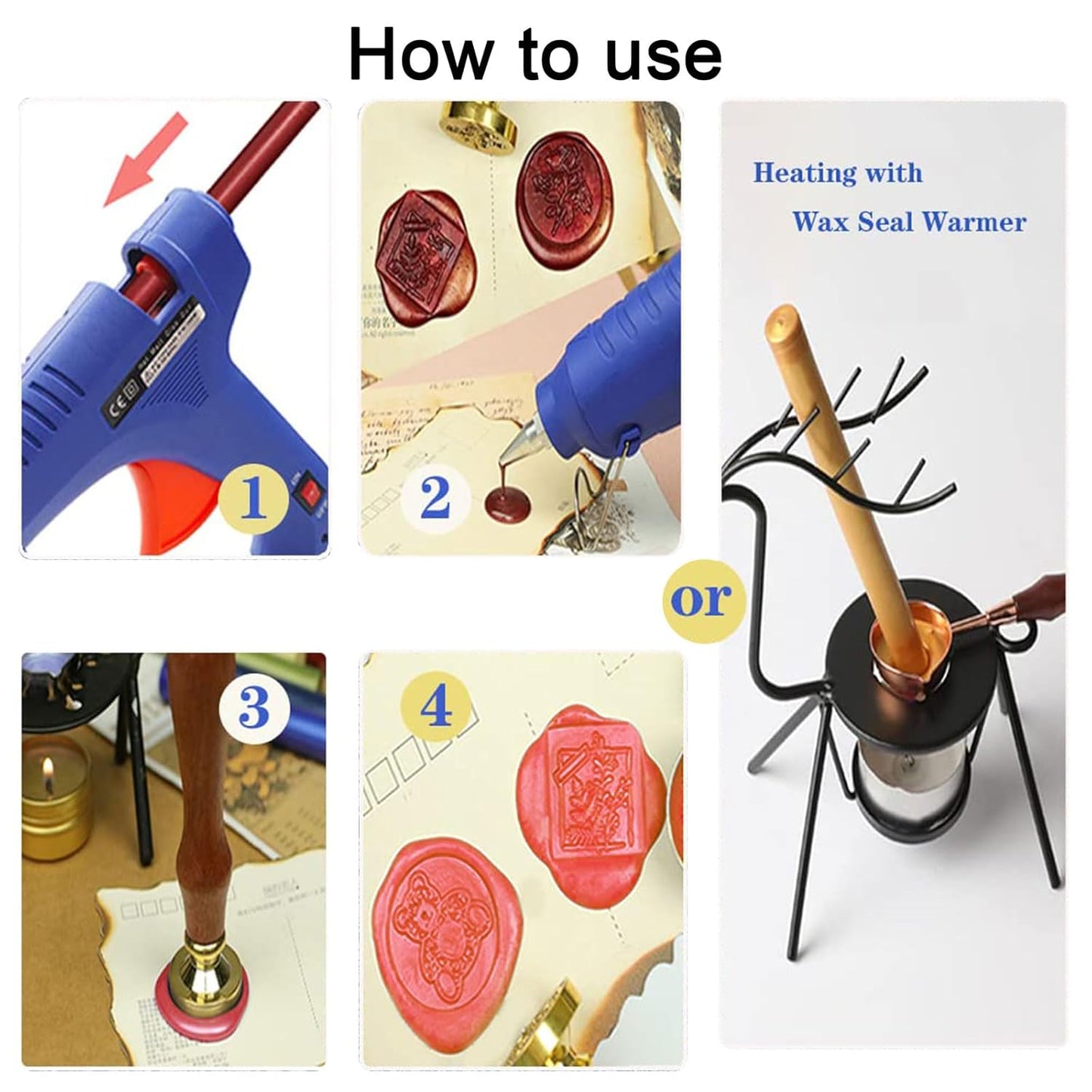 Wax Seal Stick, Ioggtser 26 PCS Gold Mini Glue Gun Wax Seal Stick for Wax Seal Stamp, Sealing Wax Sticks for Wedding Invitations, Cards, Envelopes