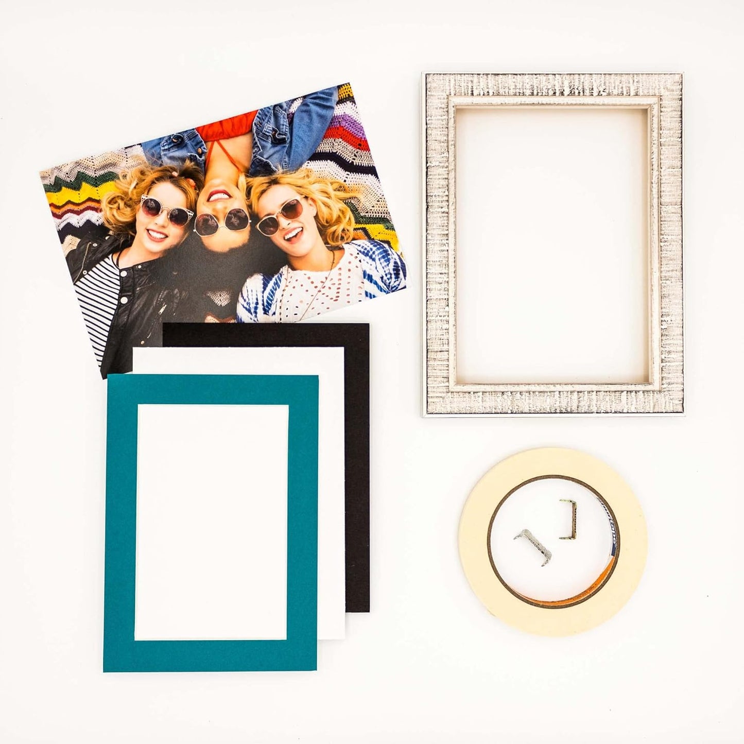 11x14 Mat for 8.5x11 Photo - Precut Teal Blue Picture Matboard for Frames 11 x 14 Inches - Bevel Cut Matte to Display Art 8.5 x 11 Inches - Acid Free Pack of 25 MATS with Backing Boards & Clear Bags