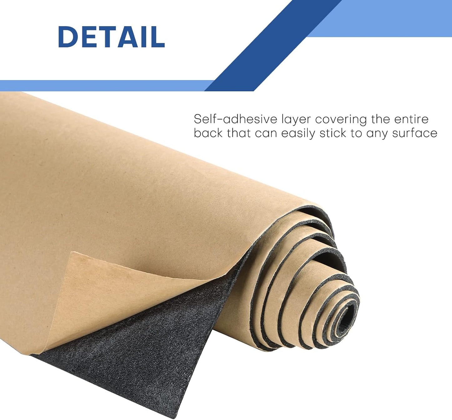 MYFULLY Sponge Neoprene Roll with Adhesive, Waterproof Foam Rubber Sheet Cut to Multiple Dimensions and Lengths for Shock Pad, Gaskets, DIY, Crafts (1/8" Thick x12 Wide x 54" Long)