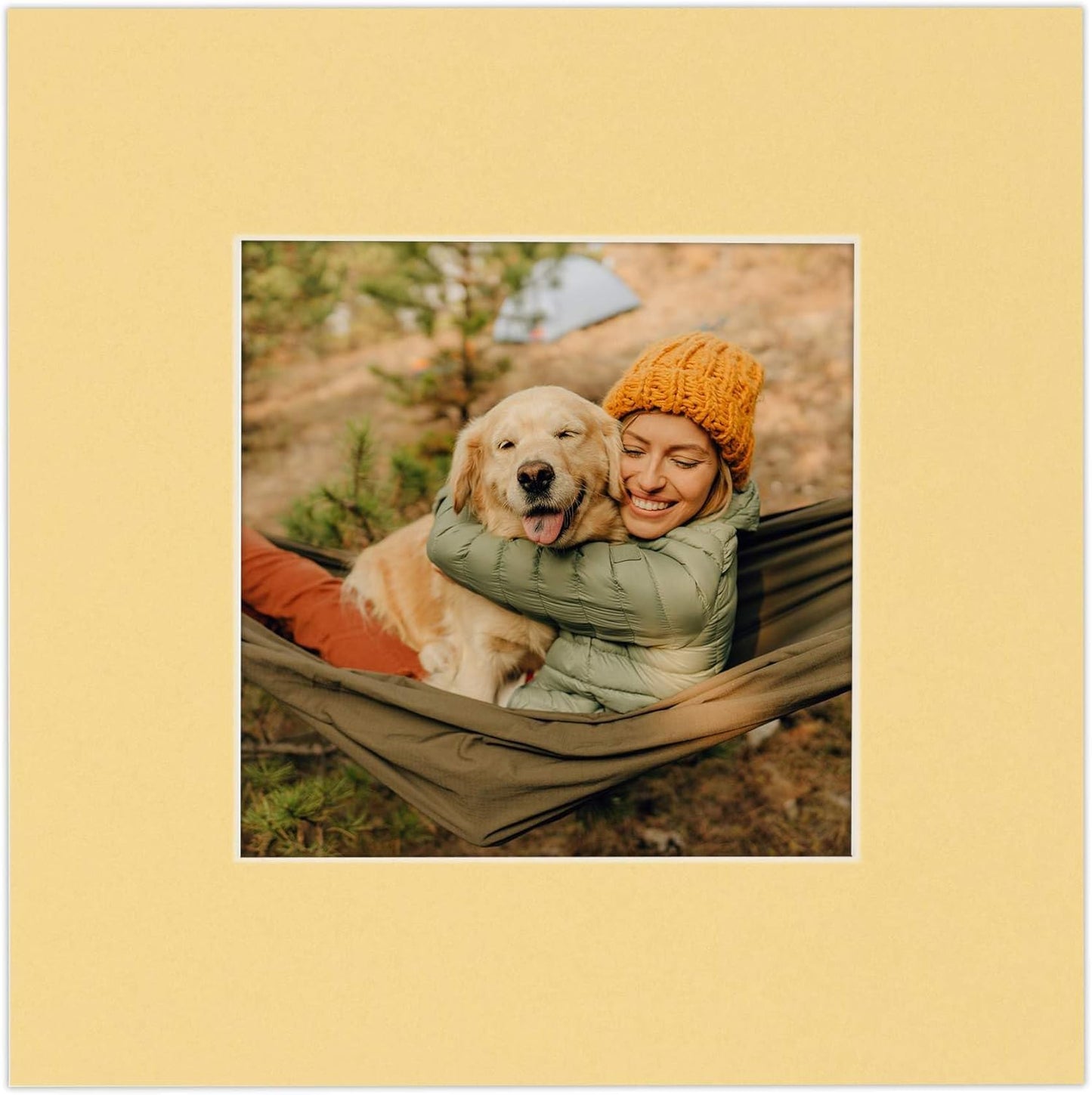 8x10 Mat Bevel Cut for 5x8 Photos - Acid Free Marzipan Beige Precut Matboard - For Pictures, Photos, Framing - 4-ply Thickness