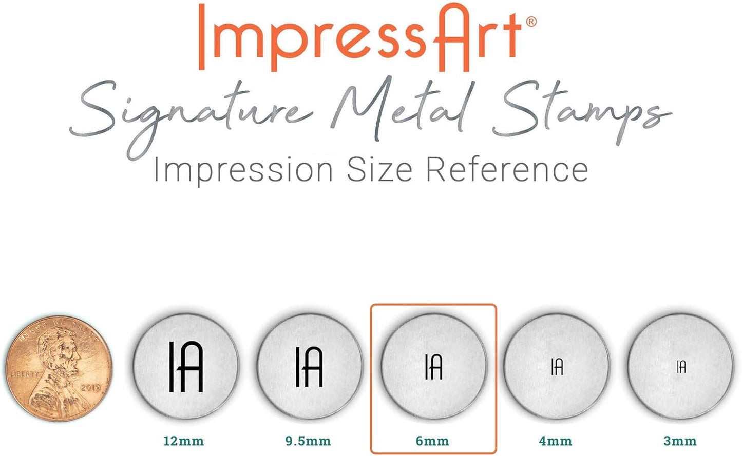 ImpressArt - Song Bird Signature Metal Design Stamp, 6mm