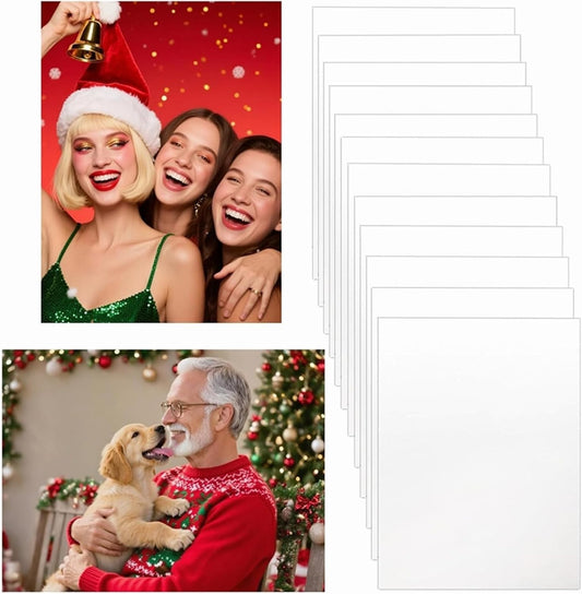 12pcs Sublimation Metal Photo Blanks 11x14 Inch - Make Your Permanent Photo Posters Signs, Sublimation Aluminum Blank for Crafters Small Businesses DIY Enthusiasts (Thickness 0.45mm)