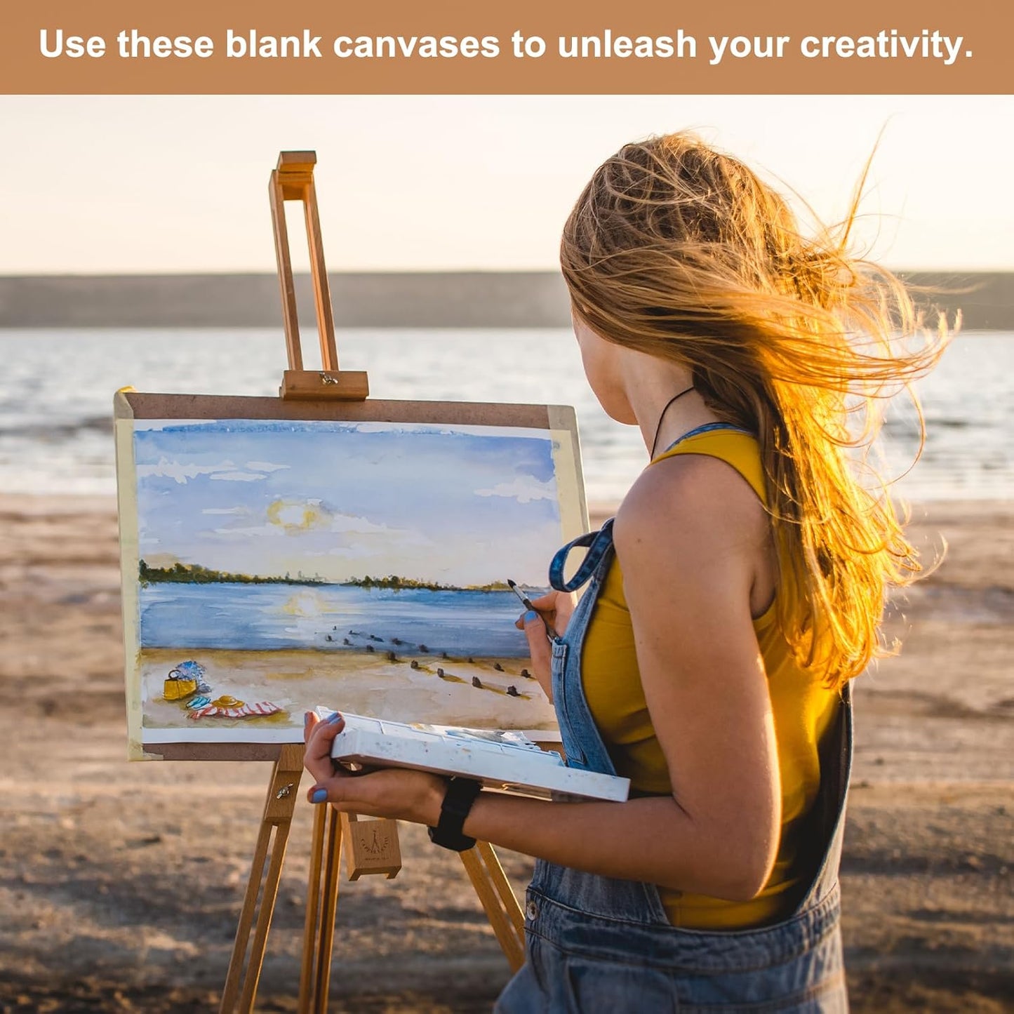 MECCANIXITY Canvas Boards for Painting, 4x4 Cotton Blank Primed Art Canvas Panels Acid-Free for Painting Supplies Oil Acrylic Tempera Watercolor Pouring Paint Artists(White, Pack of 24)