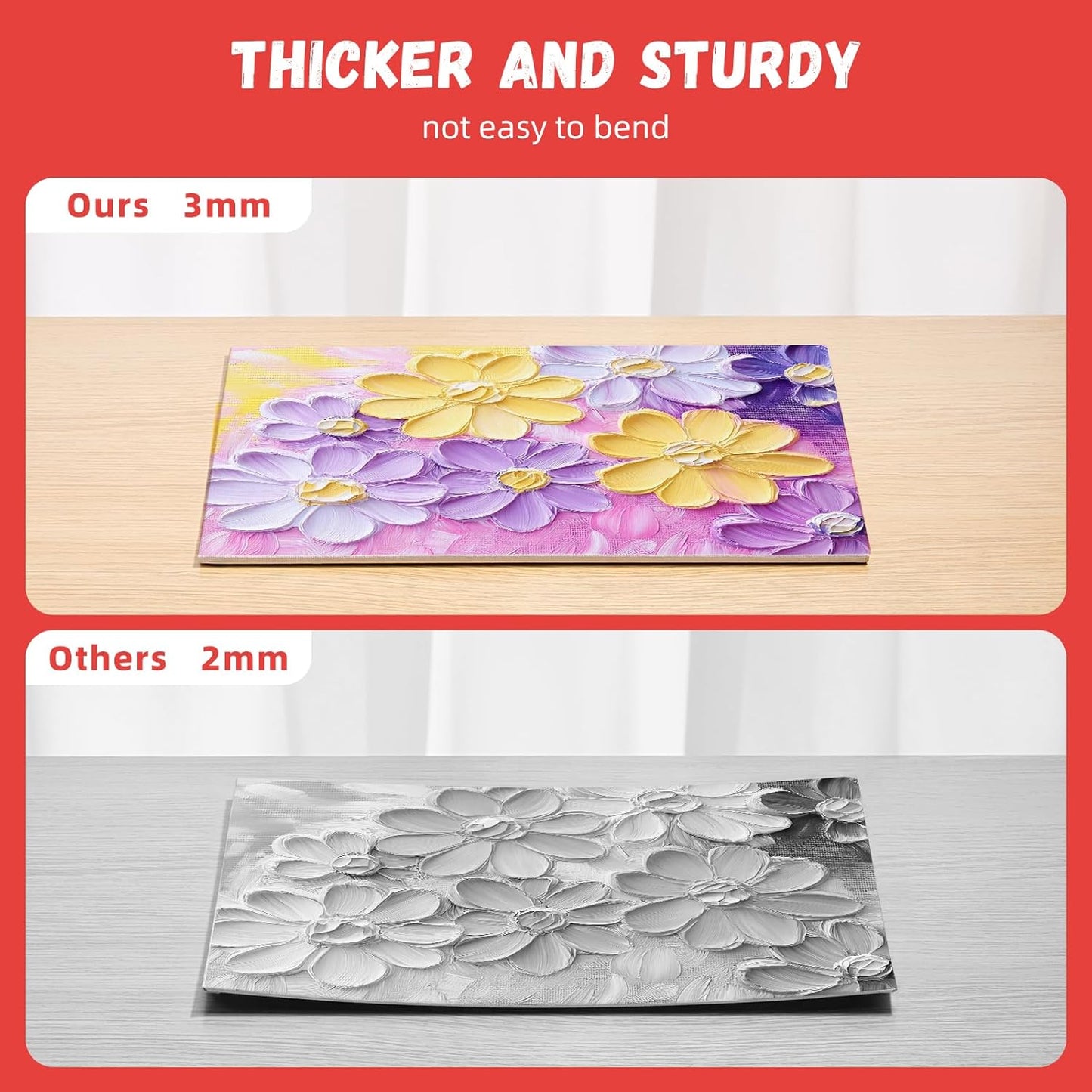 Simetufy 11 x 14 inch 12 Pack Painting Canvas Panels, Canvas Boards for Painting Gesso Primed Acid-Free 100% Cotton for Acrylics Oil Watercolor Paints