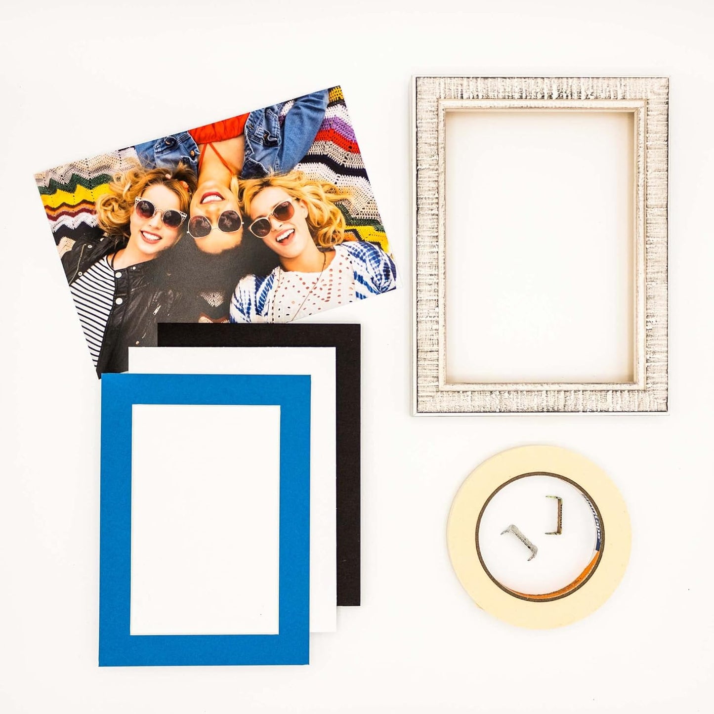 5.5x8.5 Mat for 8.5x11 Frame - Precut Mat Board Acid-Free Bay Blue 5.5x8.5 Photo Matte for a 8.5x11 Picture Frame, Premium Matboard for Family Photos, Show Kits, Art, Picture Framing, Pack of 1 Mat