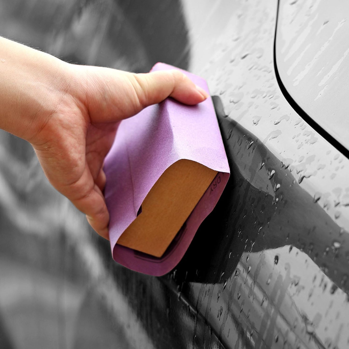Sandpaper 320 Grit 20 PCS, Wet Dry Sanding Sheets 9 x 11 Inch, Purple Alumina Abrasive Sand Paper for Wood, Metal, Drywall, Resin, Automotive Sanding, Polishing, Grinding, by POLIWELL