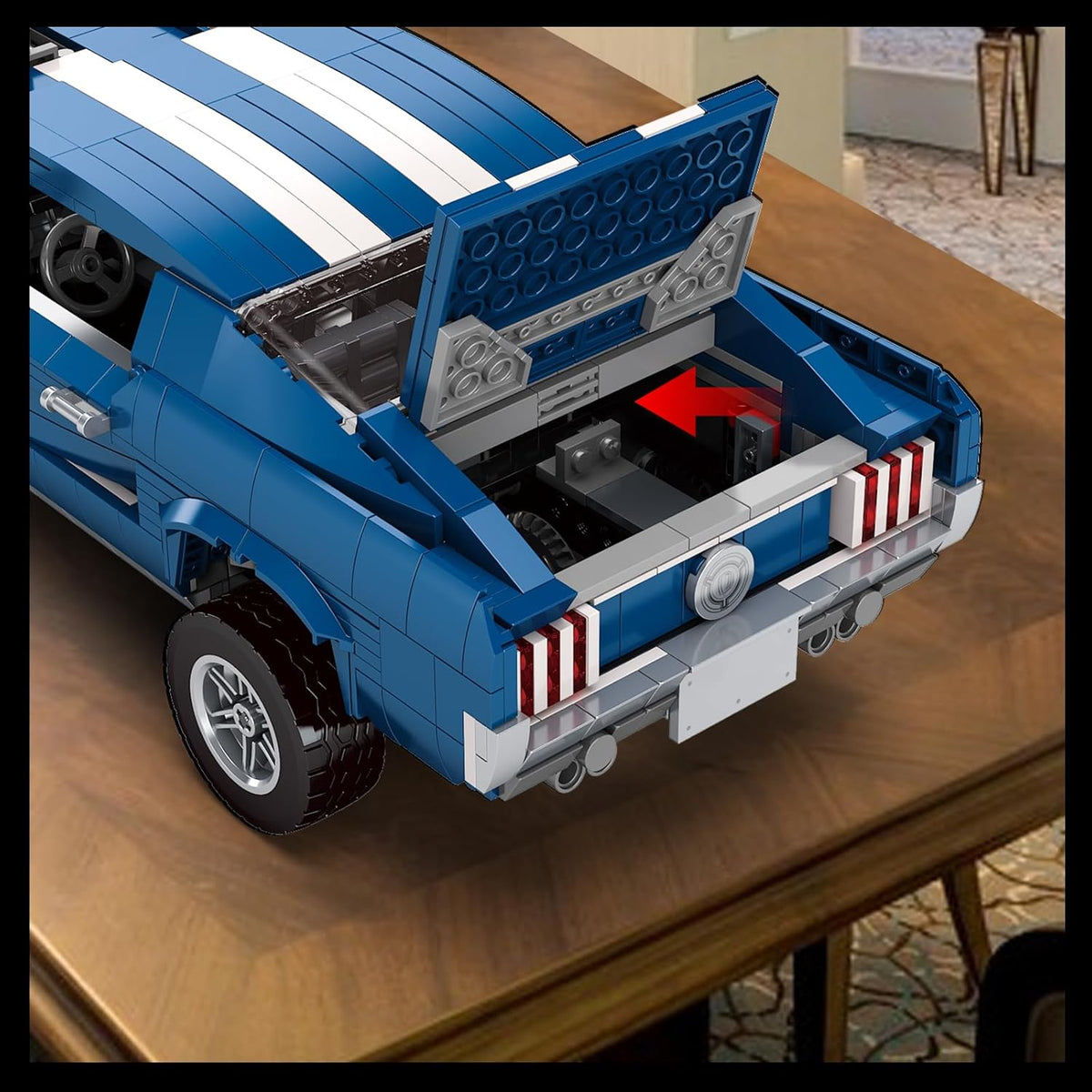 Creater Expert GT 1976 Building Blocks Toys - Compatible with Lego Car Adults Challenging, Advanced Collector's Car Model, Home and Office Display, Collectible Gift for Adults and Teens