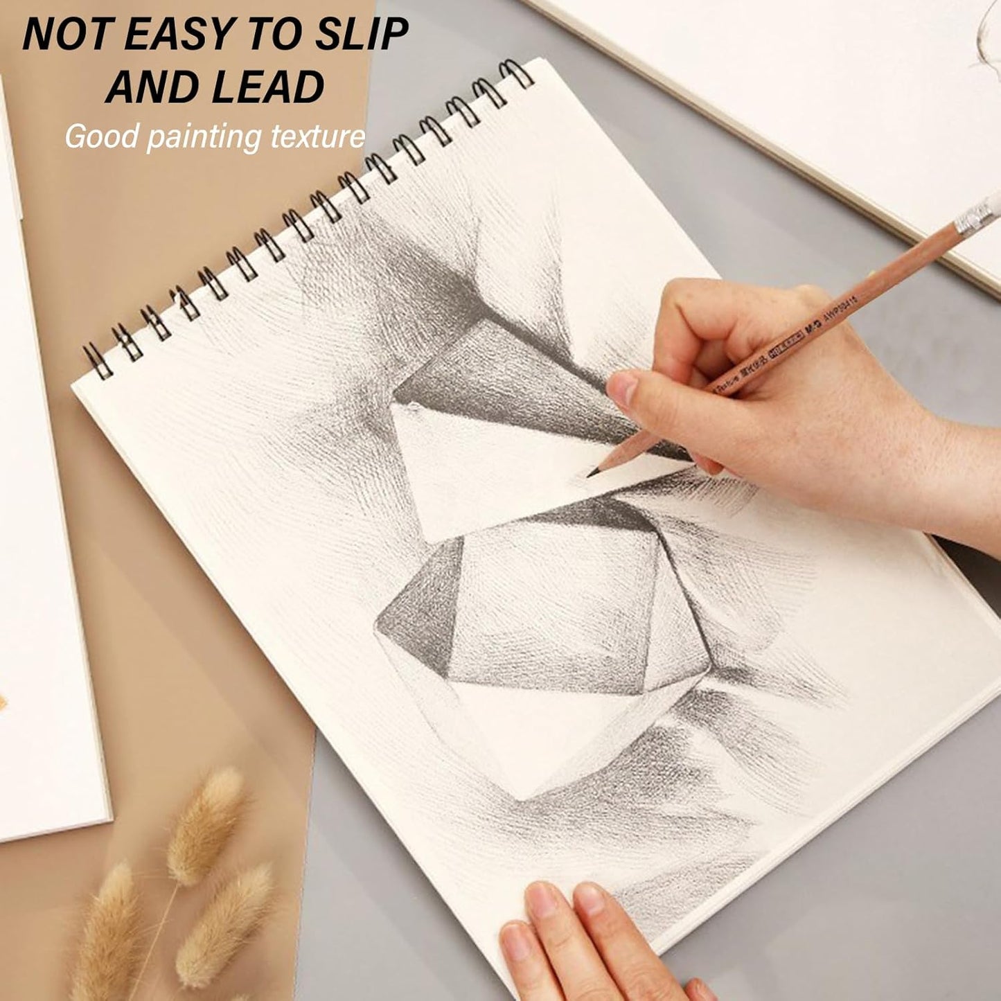 Cabreche Cute Sketchbook Top Spiral Bound Sketch Pad, 9 x 12 inch,100GSM Thick Paper,50 Sheets 100 Pages,Art Sketch Book Artistic Aesthetic Writing Drawing Paper for Girls Women Artists Beginners-Dog