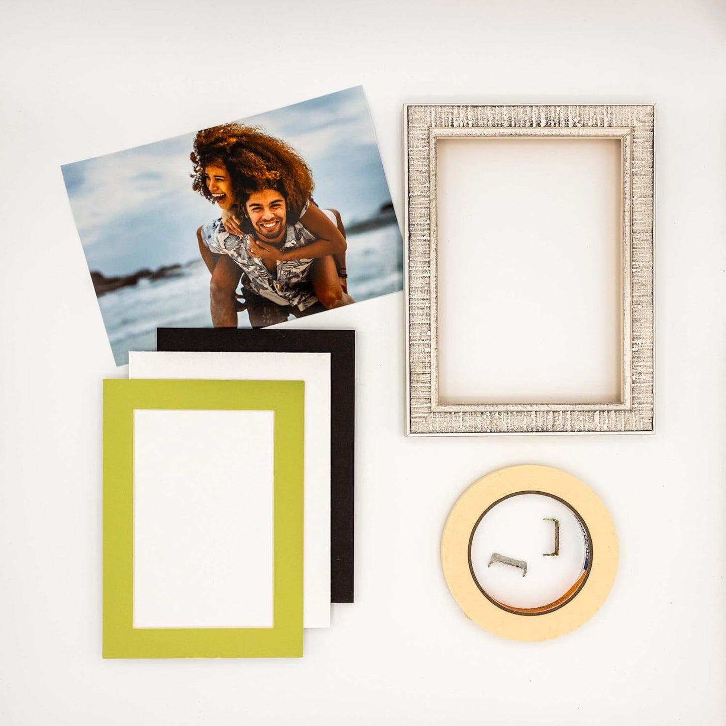 8x10 Mat Bevel Cut for 5.5x8.5 Photos - Acid Free Pistachio Green Precut Matboard - For Pictures, Photos, Framing - 4-ply Thickness