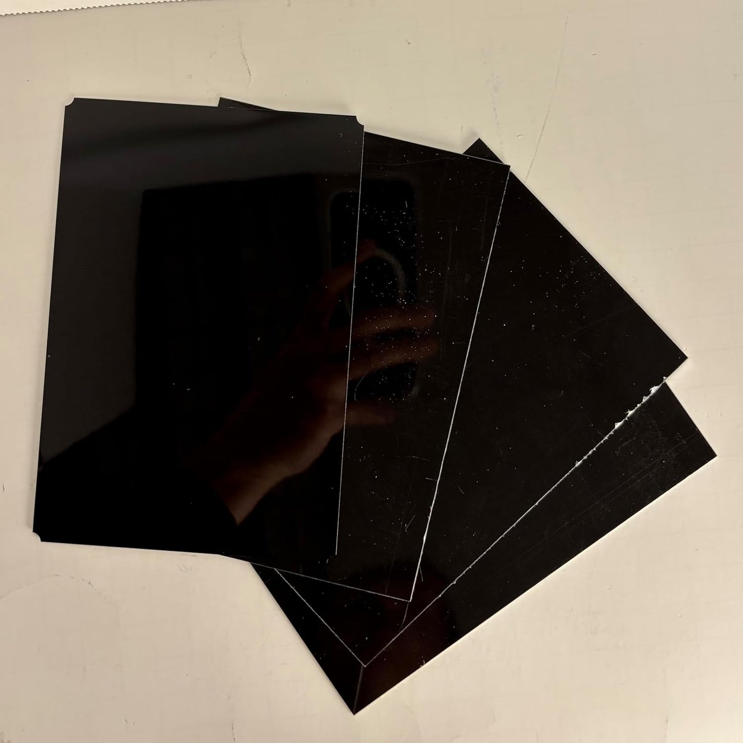 Blank Metal Plates for Laser Engraving - 4 Pack | Aluminum Sheets 0.020" Thick | CO2, Diode, Fiber Laser Compatible | Multiple Sizes & Colors (Black (engraves gold), 1x4.25 inch)