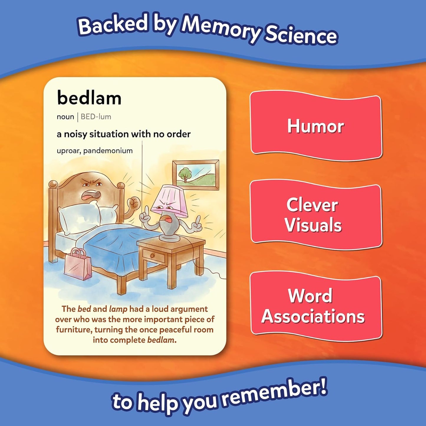 Skillmatics Vocabulary Flash Cards for SAT Prep – Learn 100 Words with Wordplay, Visuals & Soundplay, Study Aid & Educational Gift for Ages 12, 13, 14 & Up, Screen-Free Language Game