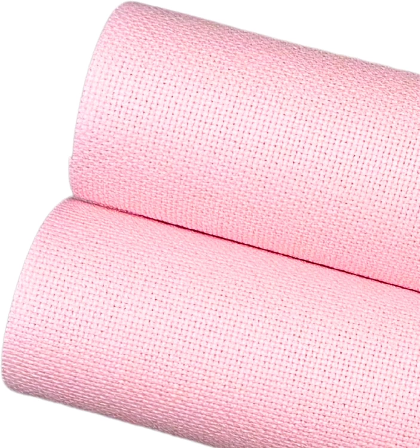 2 Sheets of Pink 14 Count Aida Cloth – 18 x 18 Inch Pre-Cut Fabric Squares – Cross Stitch Fabric – 100% Cotton – Ideal for Needlework & Embroidery – The Knotty Unicorn