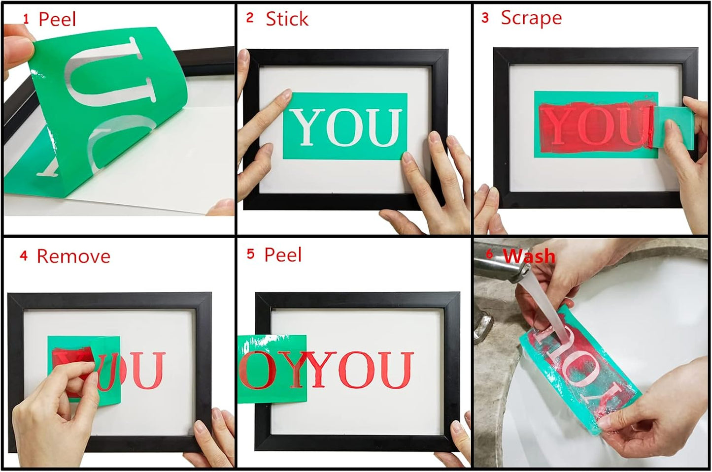 JAJADO Silk Screen Transfers Joy Merry Christmas Silk Screen Stencils Holy Night Adhesive Stencils for Painting on Canvas/Envelopes/Card/Wood Door Sign/Porch/Coffee Mugs/Glass/Christmas Decorations