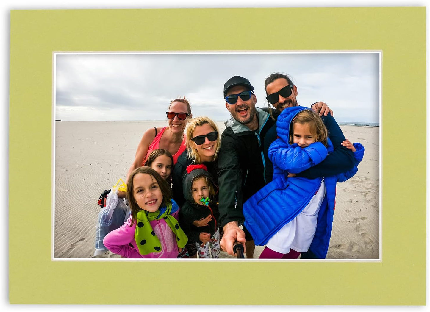 8x10 Mat for 6x8 Photo - Precut Pistachio Green Picture Matboard for Frames Measuring 8 x 10 Inches - Bevel Cut Matte to Display Art Measuring 6 x 8 Inches - Acid Free ONE MAT
