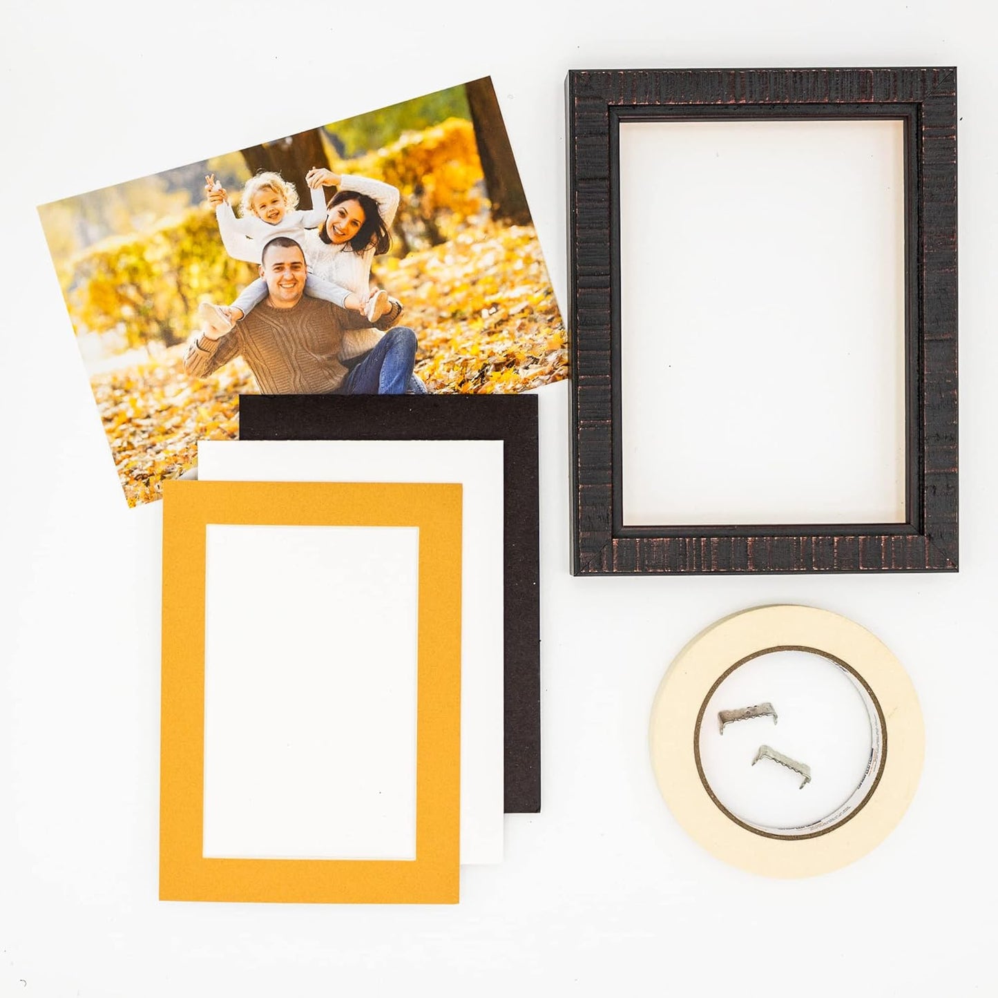 Poster Palooza 8x10 Mat Bevel Cut for 6x8 Photos - Acid Free Topaz Orange Precut Matboard - For Pictures, Photos, Framing - 4-ply Thickness