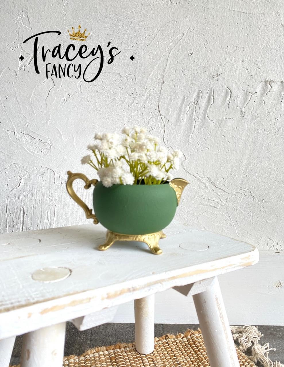 Dixie Belle Paint Company Chalk Finish Furniture Paint - English Ivy (4oz) - Matte Muted Green Chic Chalk Mineral DIY Furniture Paint