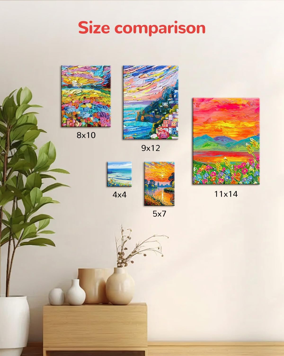 Canvas Boards for Painting 72 Pack, 5x7 Inch Panels, 100% Cotton White Blank Boards, Art Supplies for Acrylics Oil Watercolor Tempera Paints